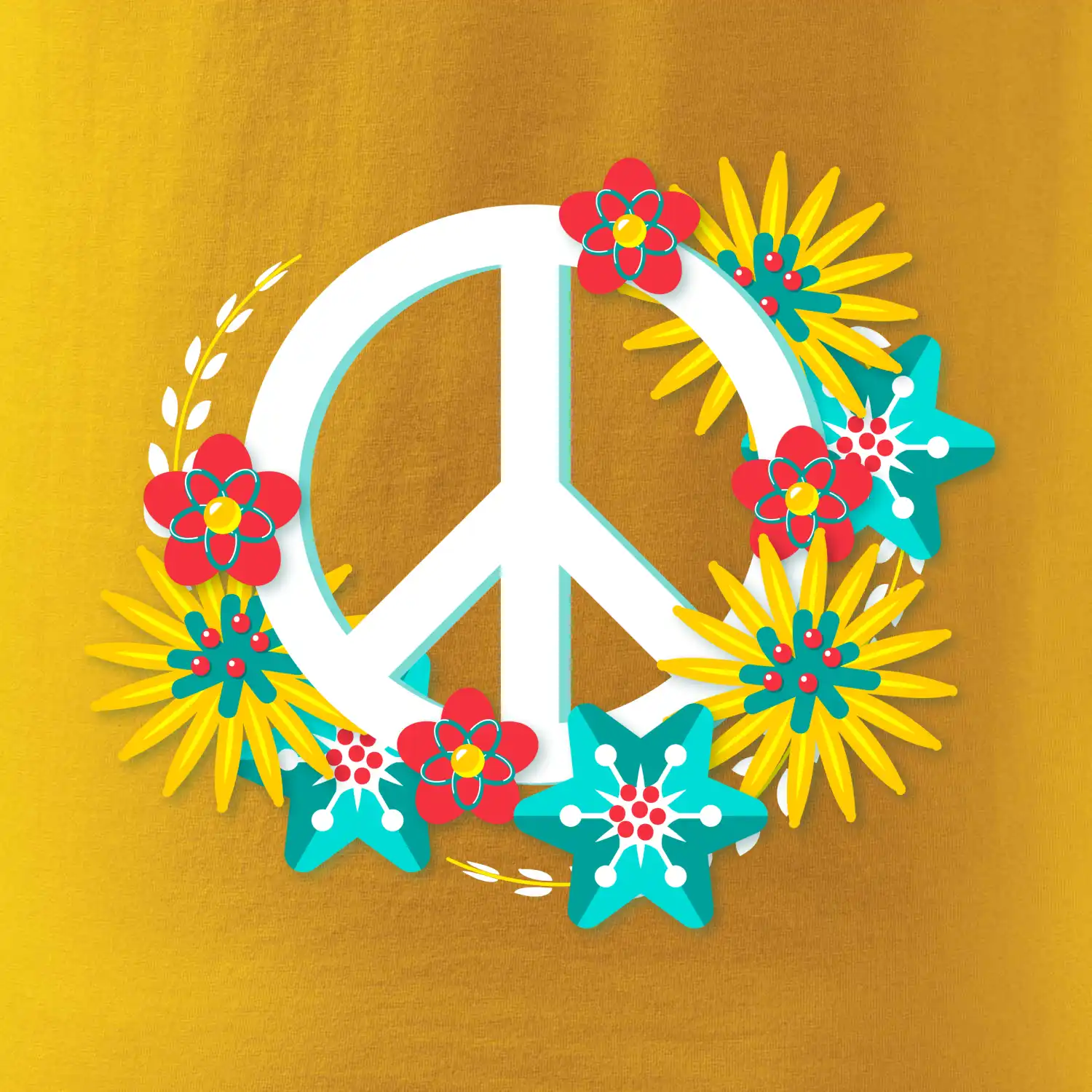 Peace symbol abstraktní