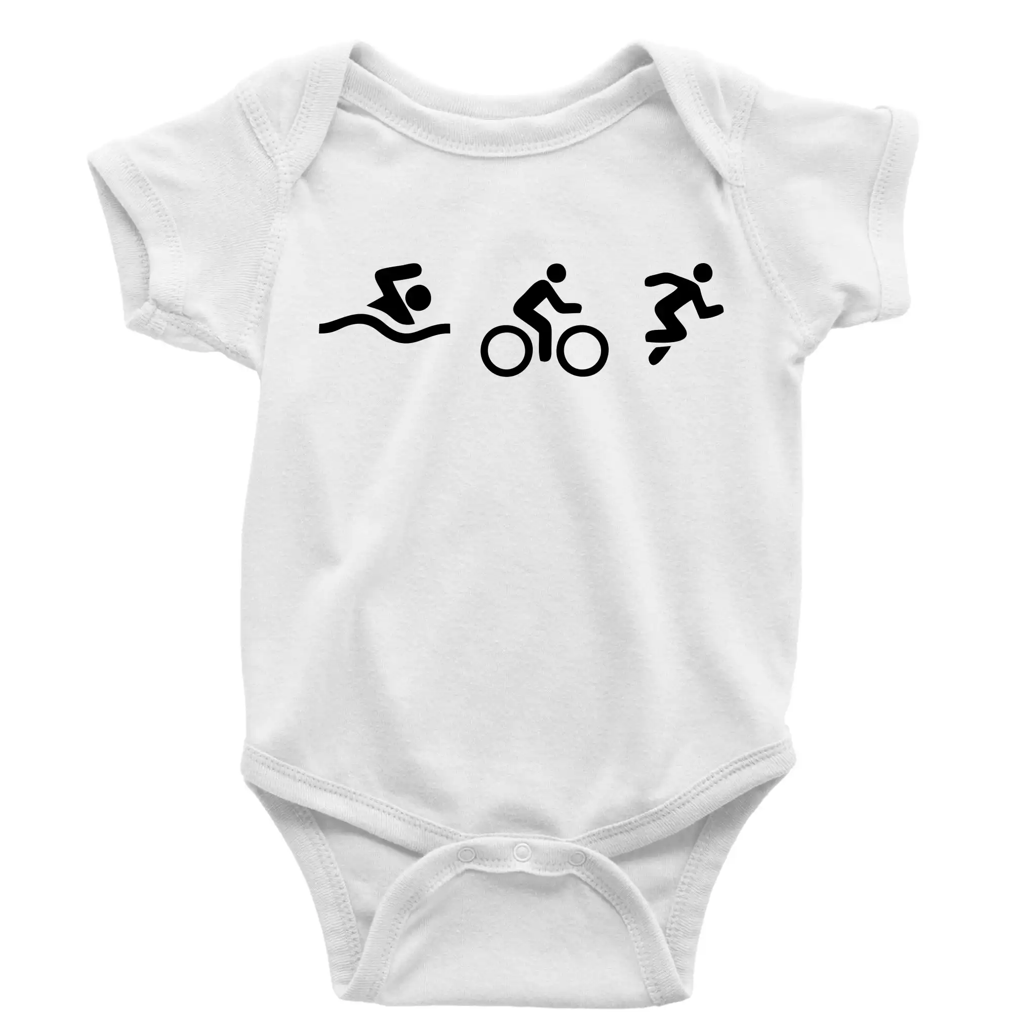 Tričko ako darček pre cyklistu - Triathlon postavy - Body dojčenské s krátkym rukávom