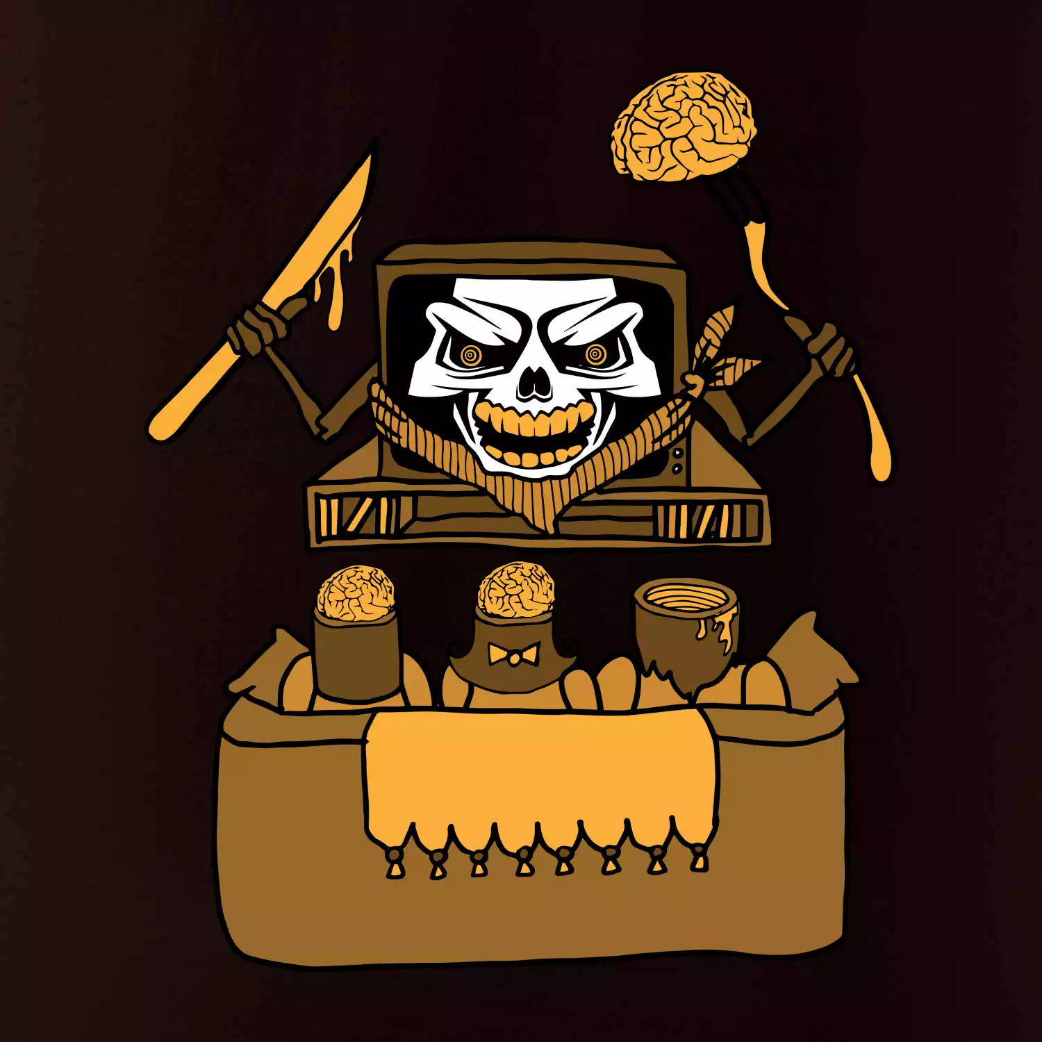 Mozkožrút - televízia (Pecka design)