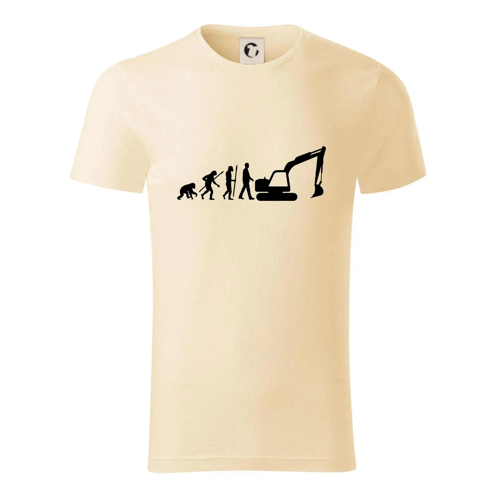 Evolúcia bager veľký - Tričko z organickej bavlny