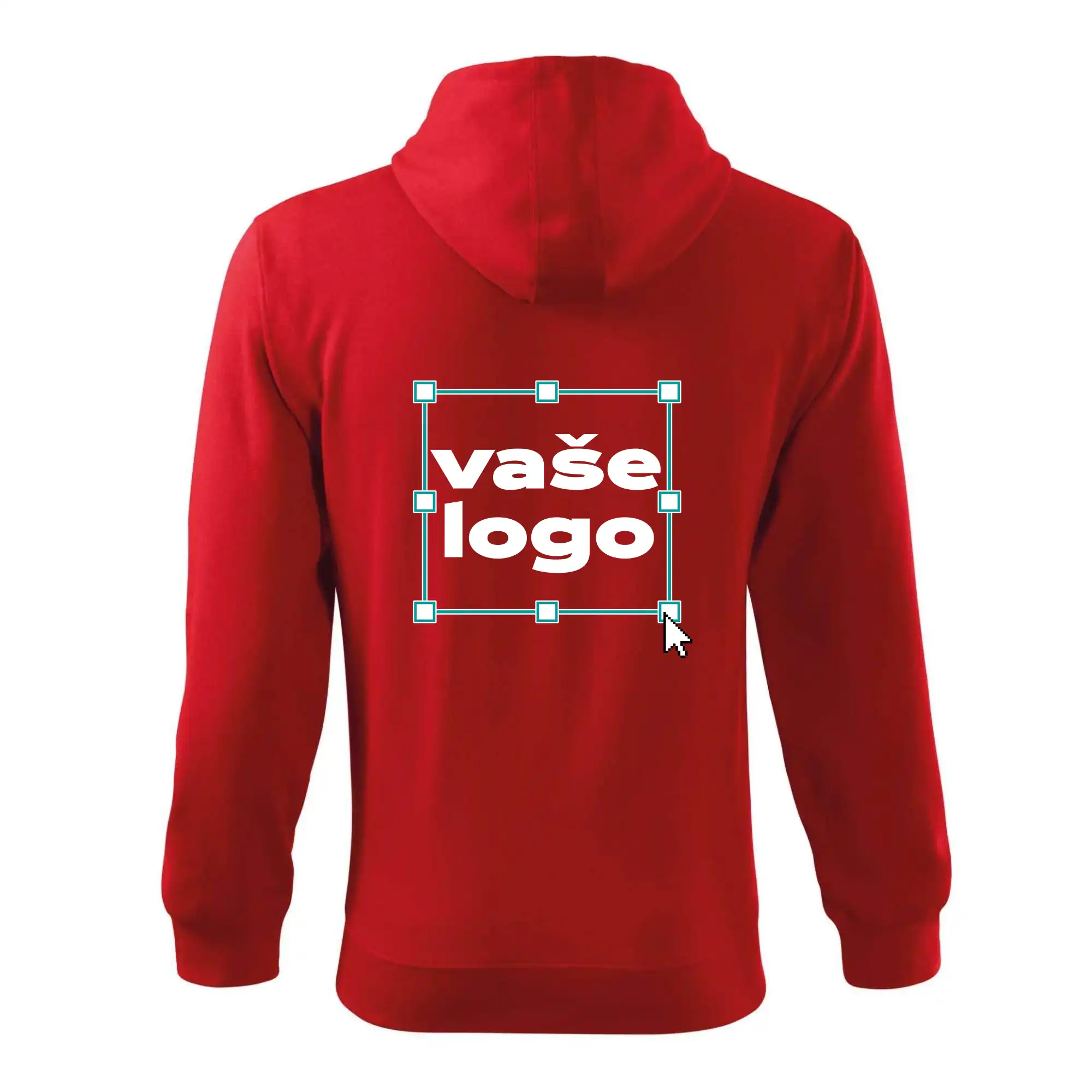 MyShirt tričká - Vlastní logo - Tričko s vlastným logom - Mikina s kapucňou na zips trendy zipper