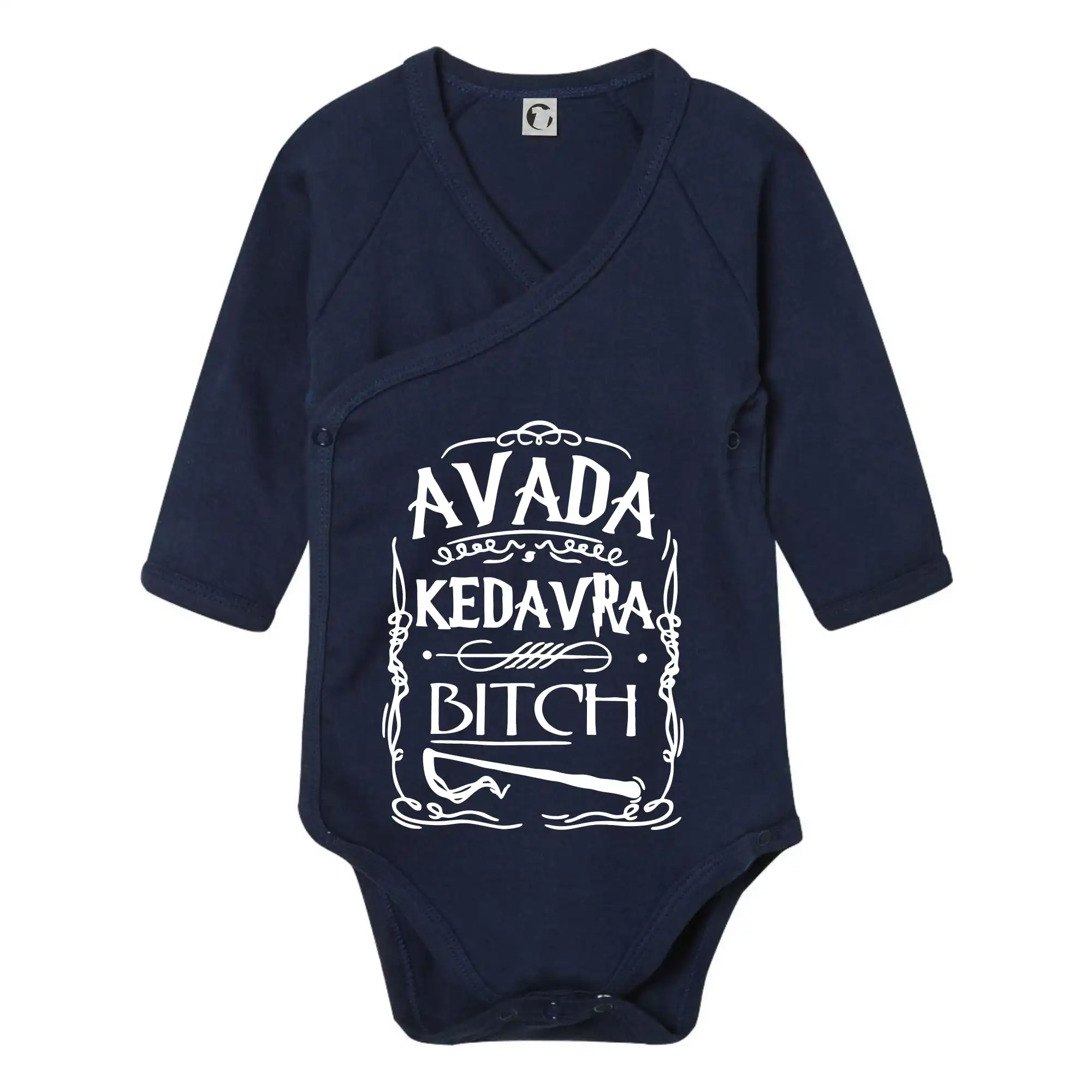 Filmové tričká - Harry - Avada Kedavra - Body zavinovacie s dlhým rukávom