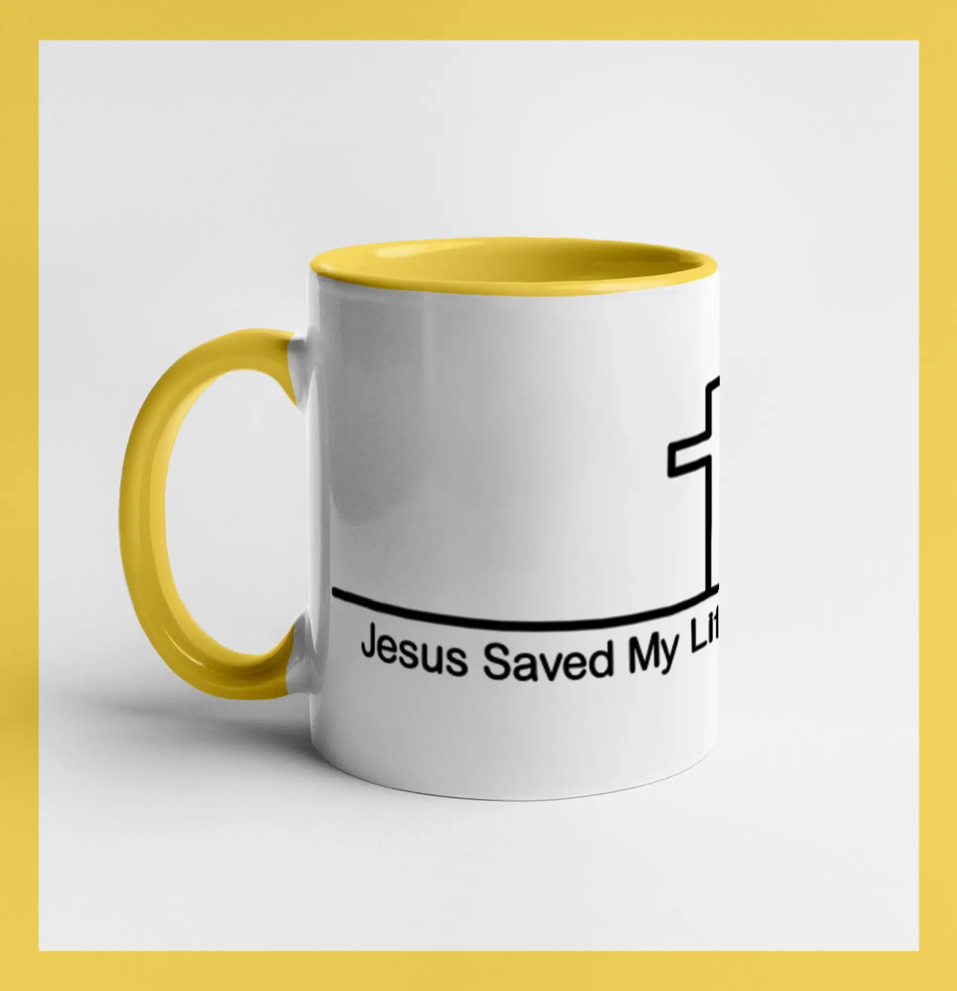 Jesus Saved My Life kríž ekg