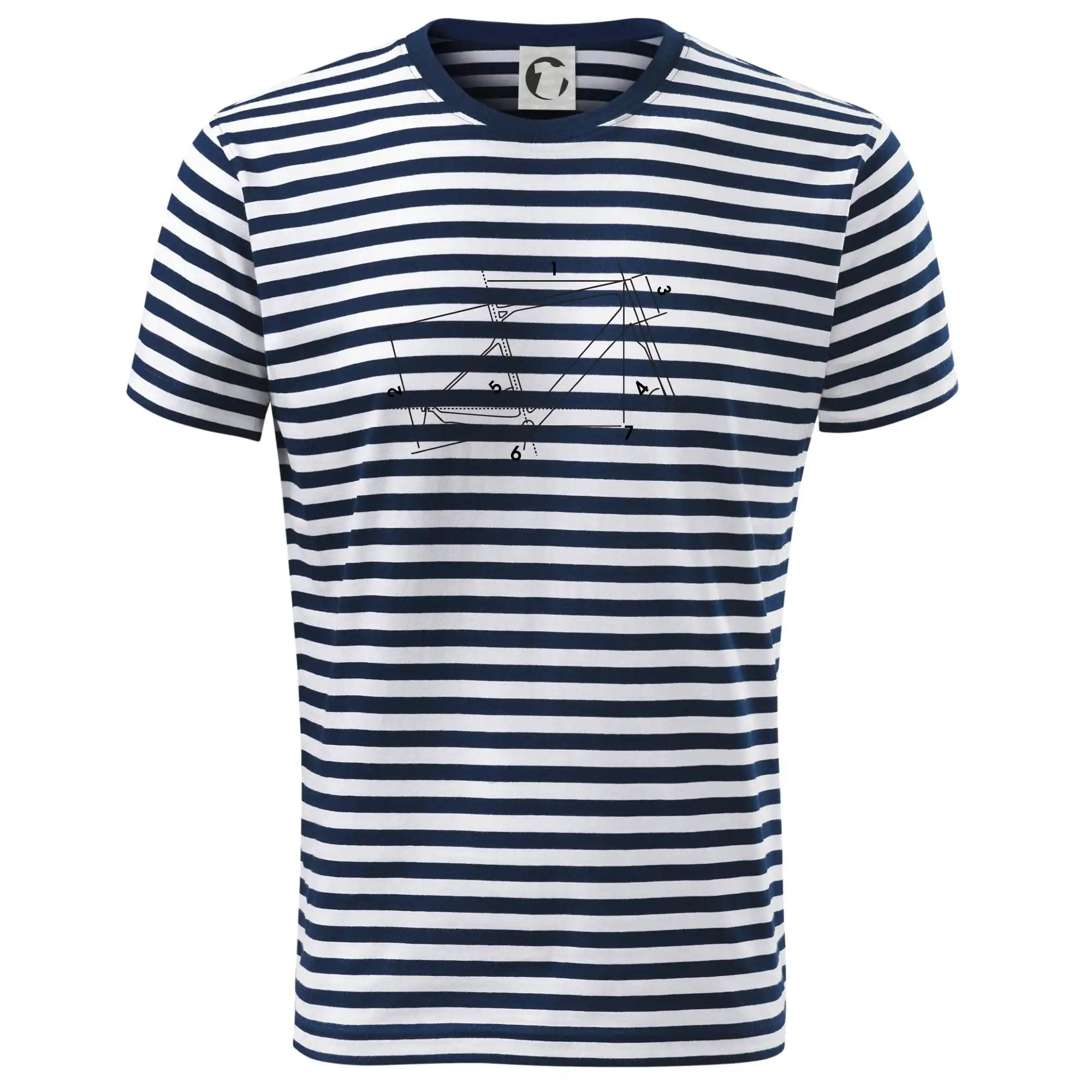 Tričko ako darček pre cyklistu - Cyclo nákres - Tričko na vodu