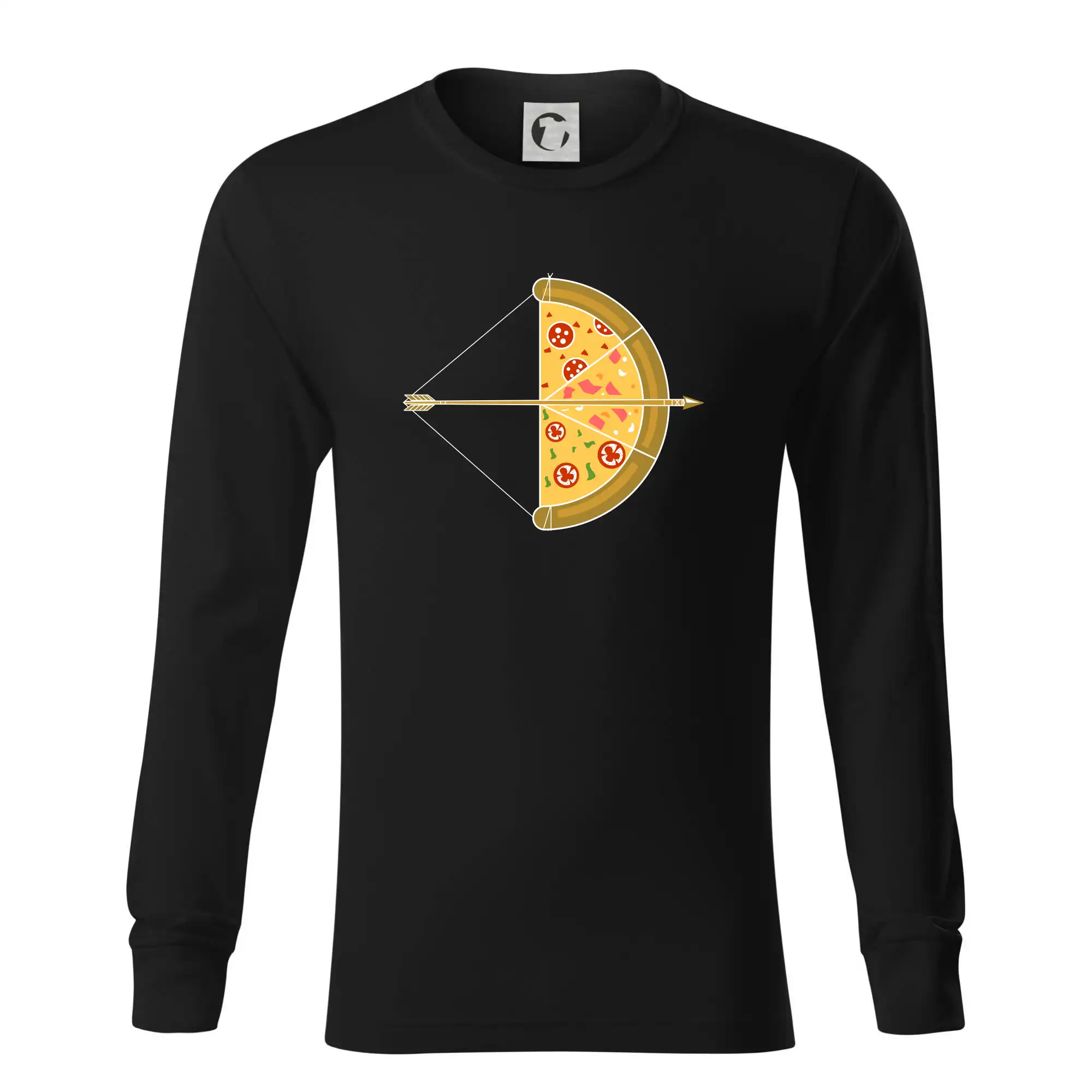 Šíp a pizza - Tričko s dlhým rukávom LS R05