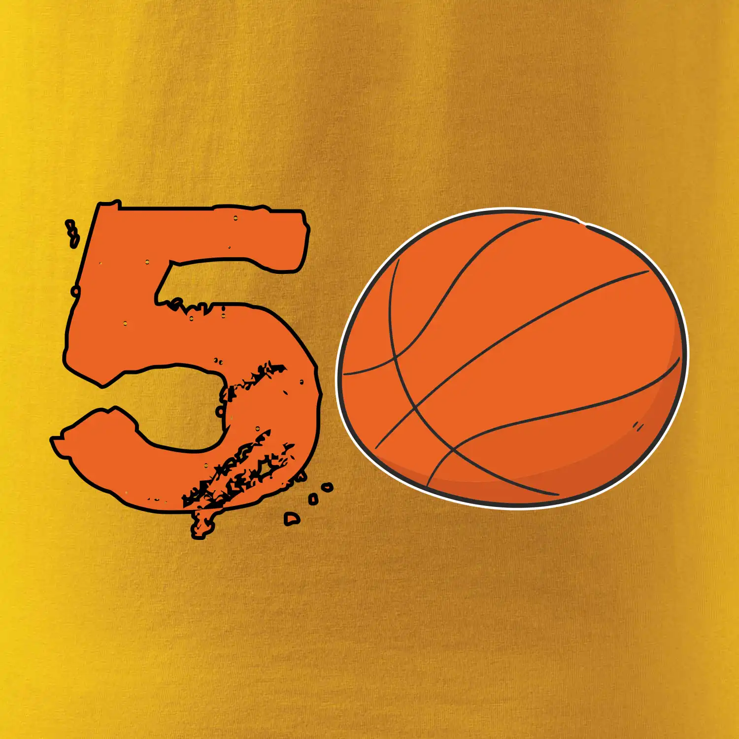 Basketball kulaté narozeniny 50