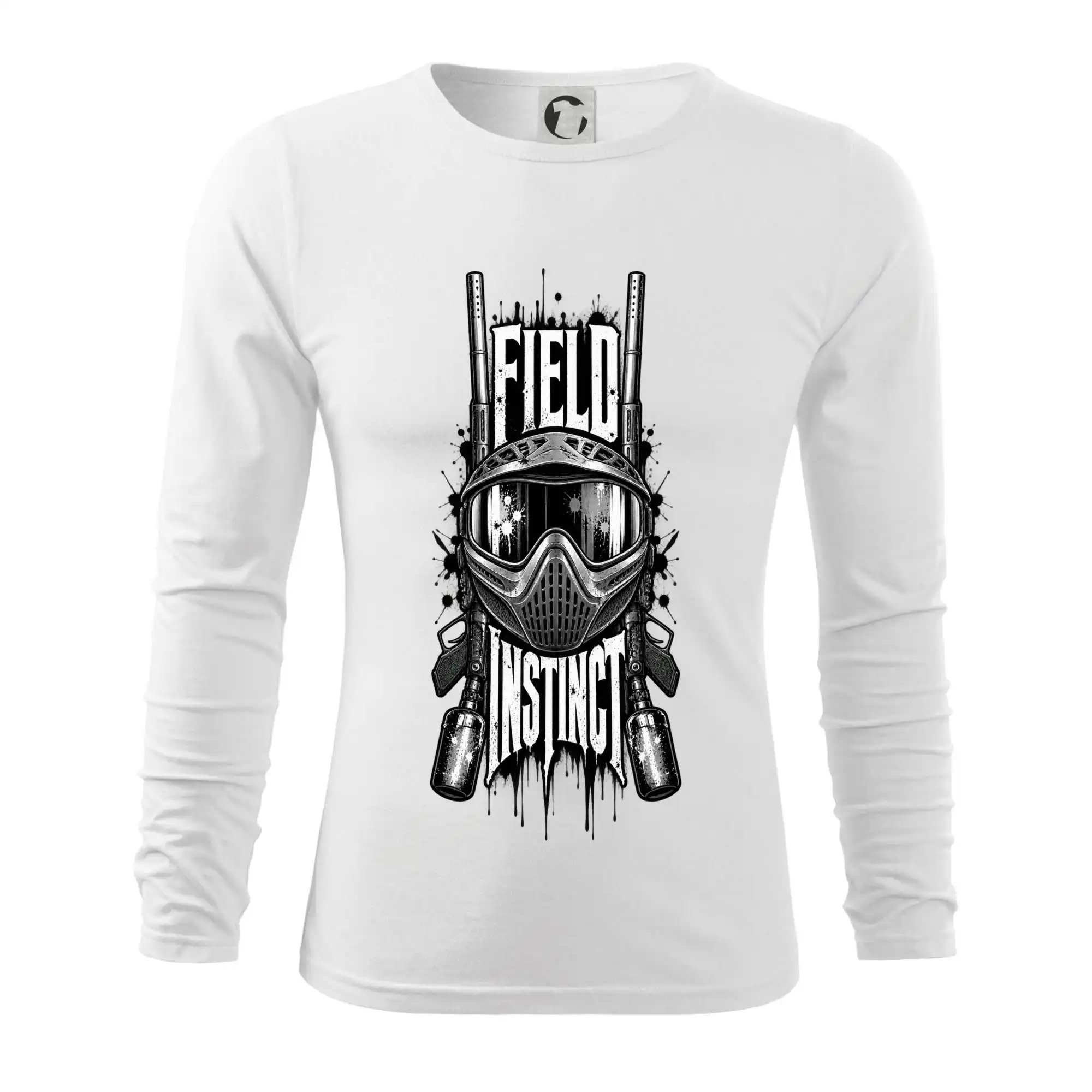 Černobílá maska field instinct paintball