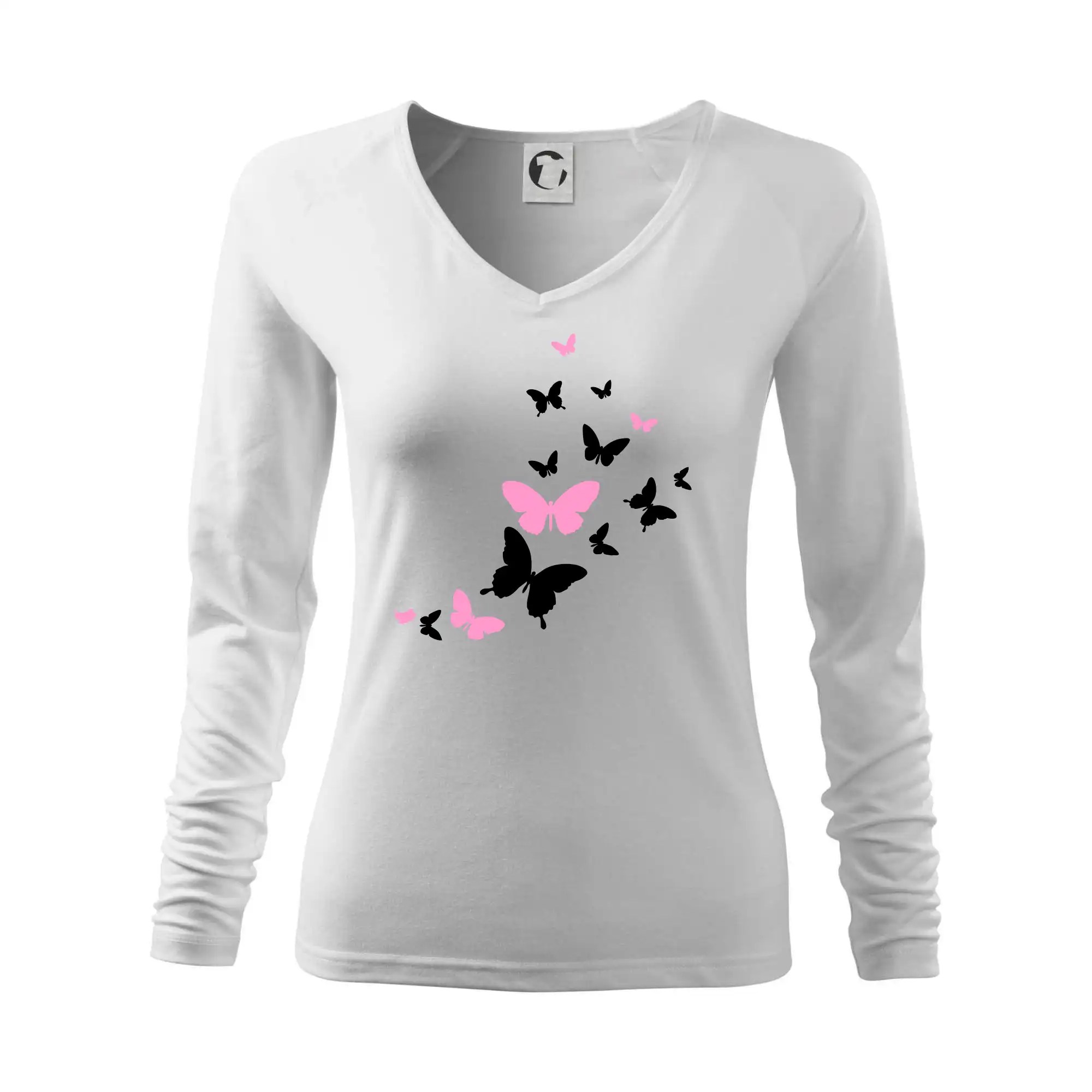 Motýli růžovo černí