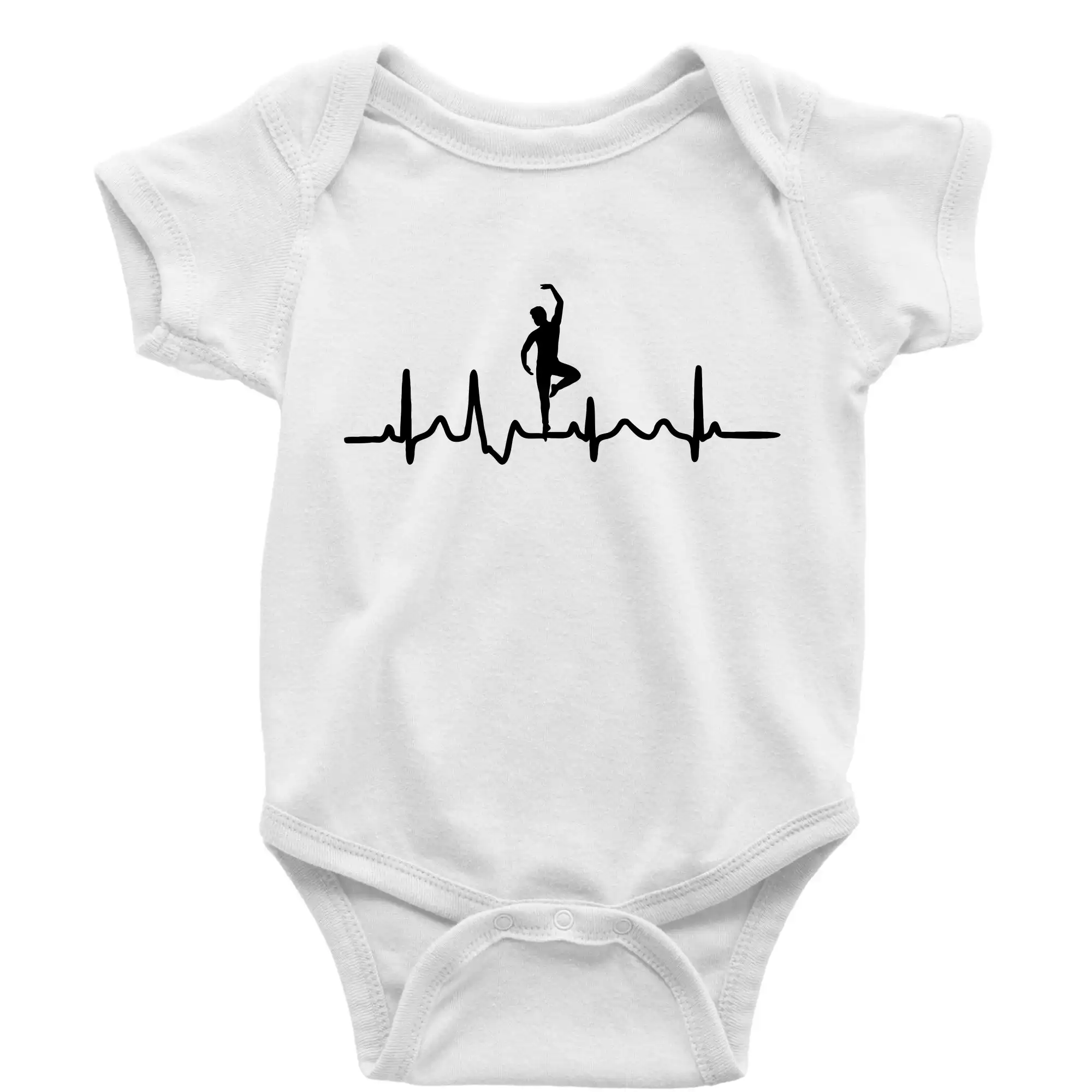 EKG tanečník muž - Body dojčenské s krátkym rukávom
