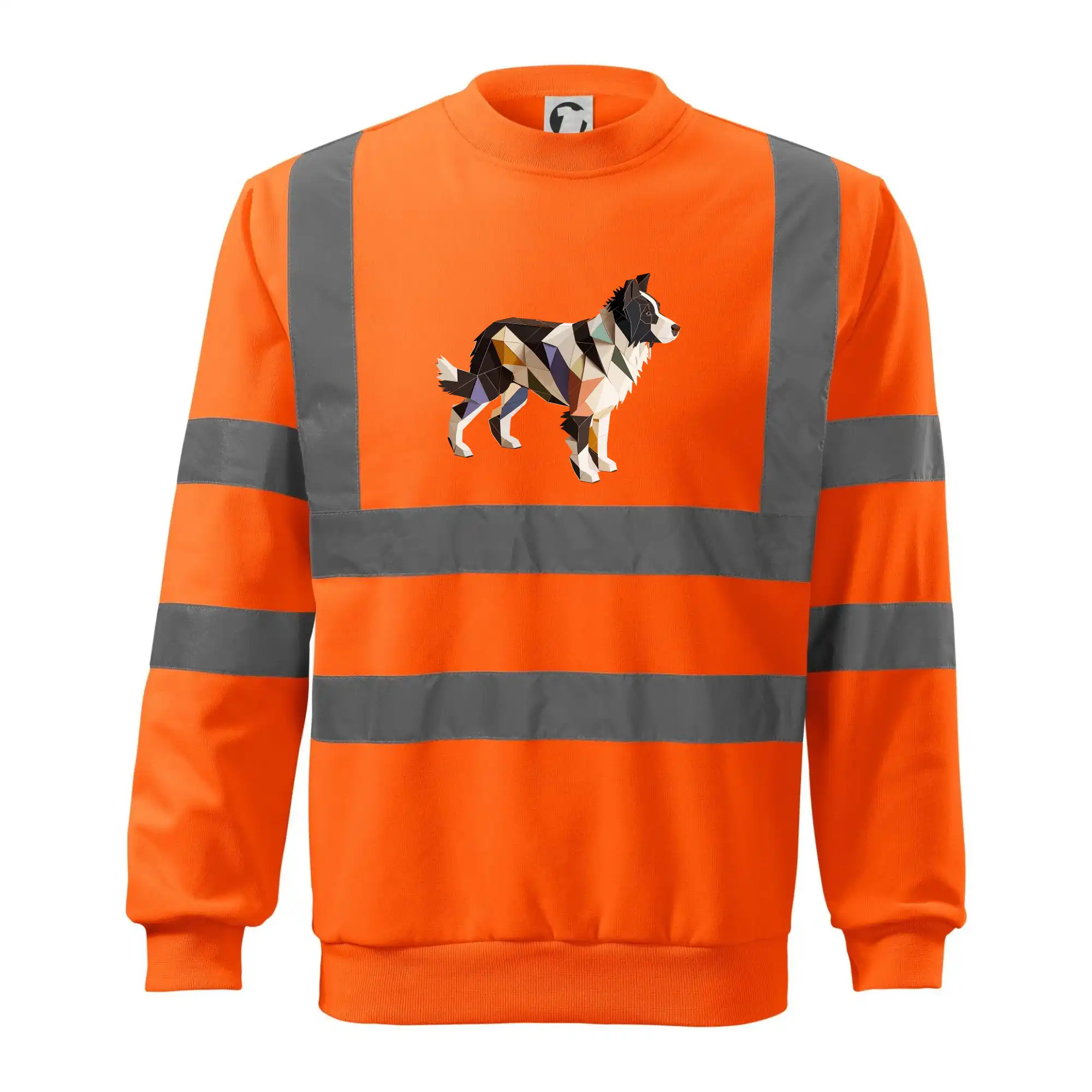 Border colie slepená z papíru