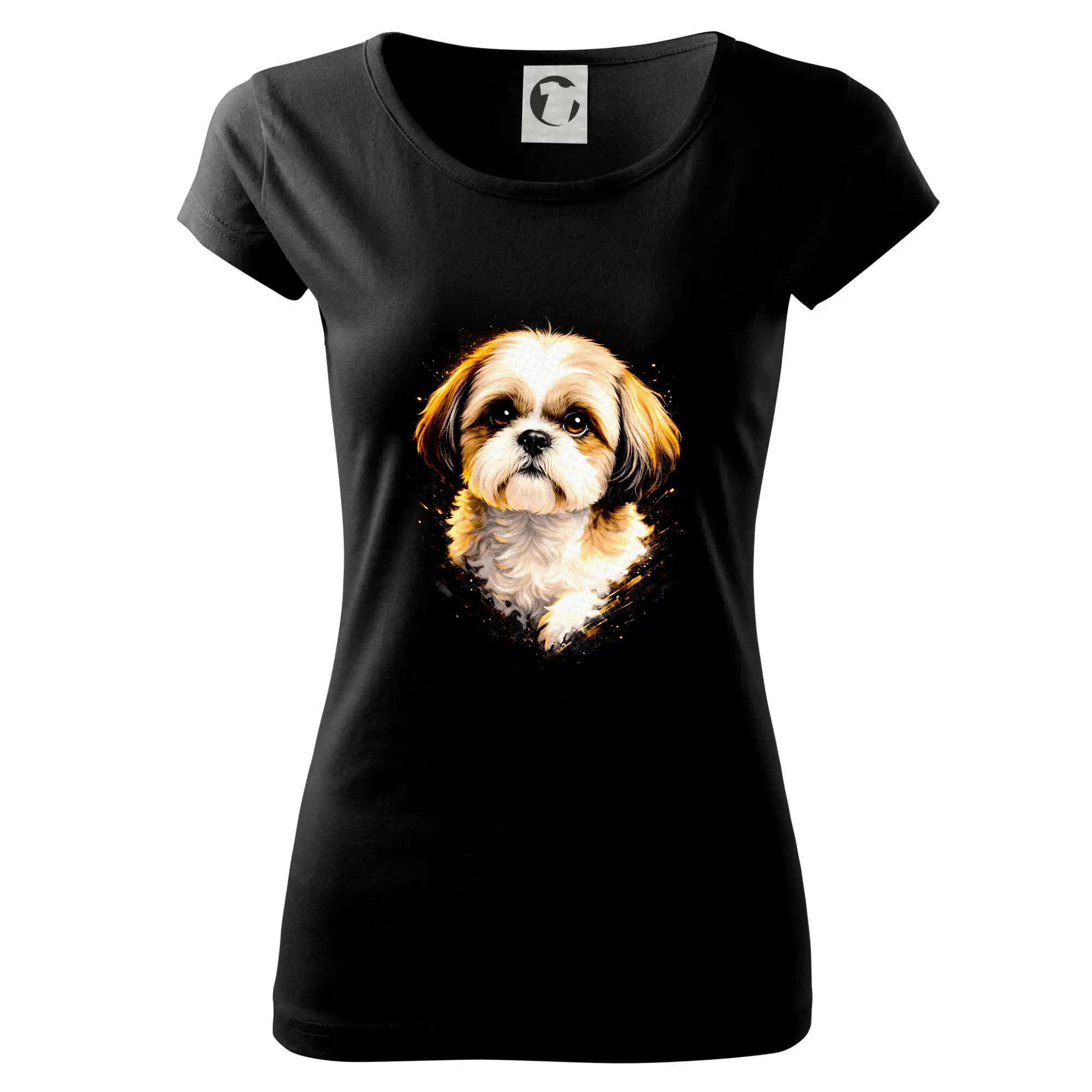 Ostatné psie plemená - Obrázok poltón Shih-tzu - Dámske tričko Pure