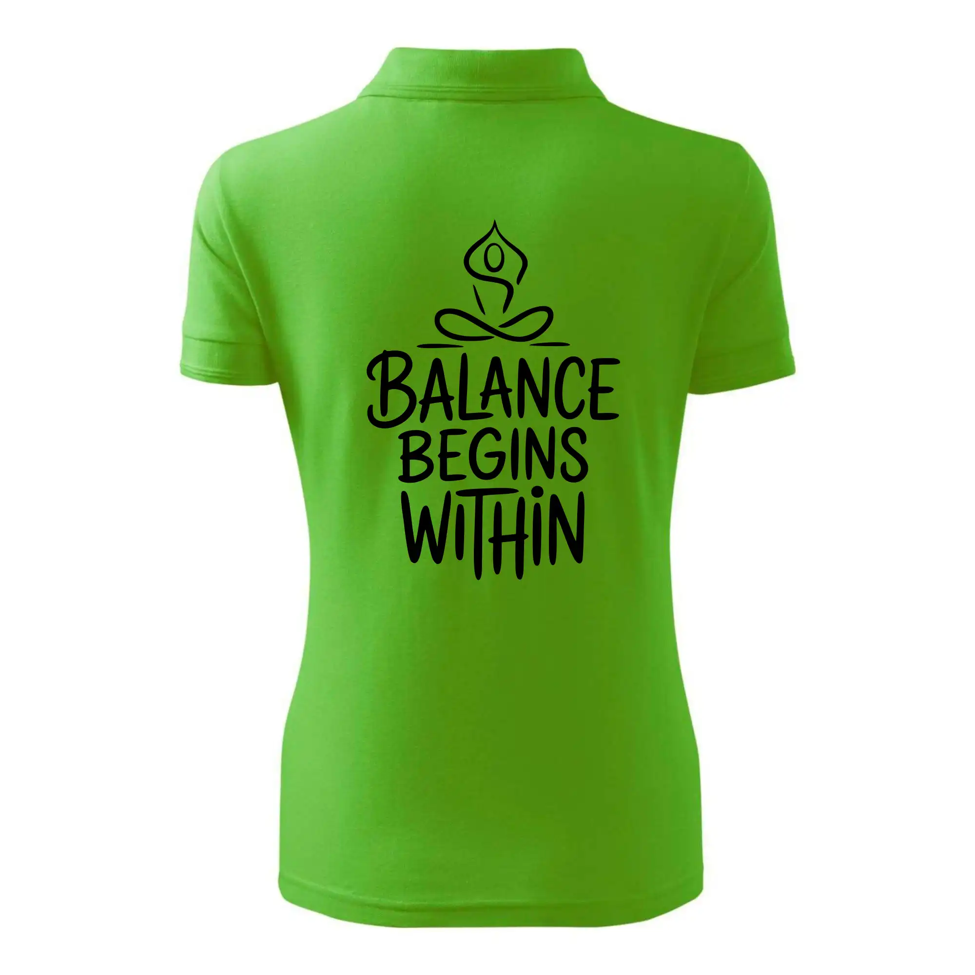 Balance begins within nápis