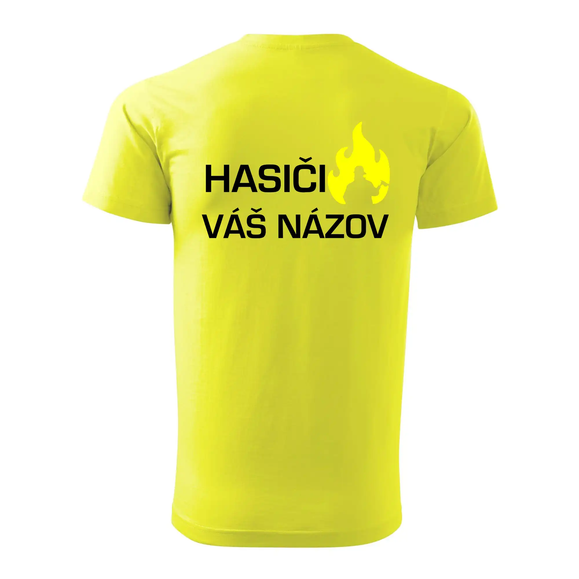 Hasiči - Váš názov - FLUO + Reflexná potlač