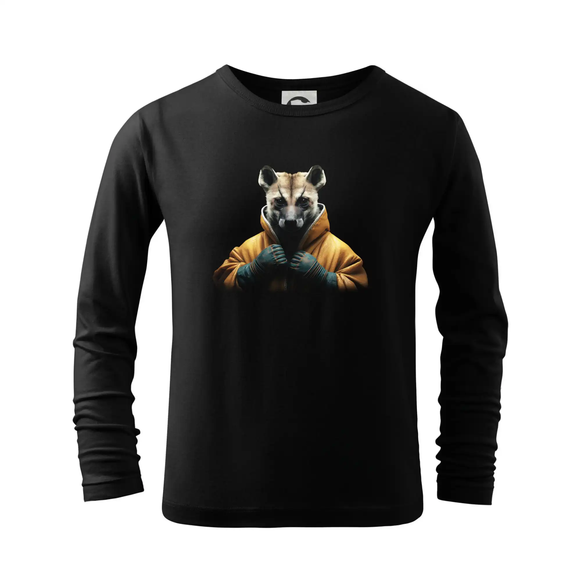 Tričká so zvieratami - Hyena v bundě - Tričko detské Long Sleeve