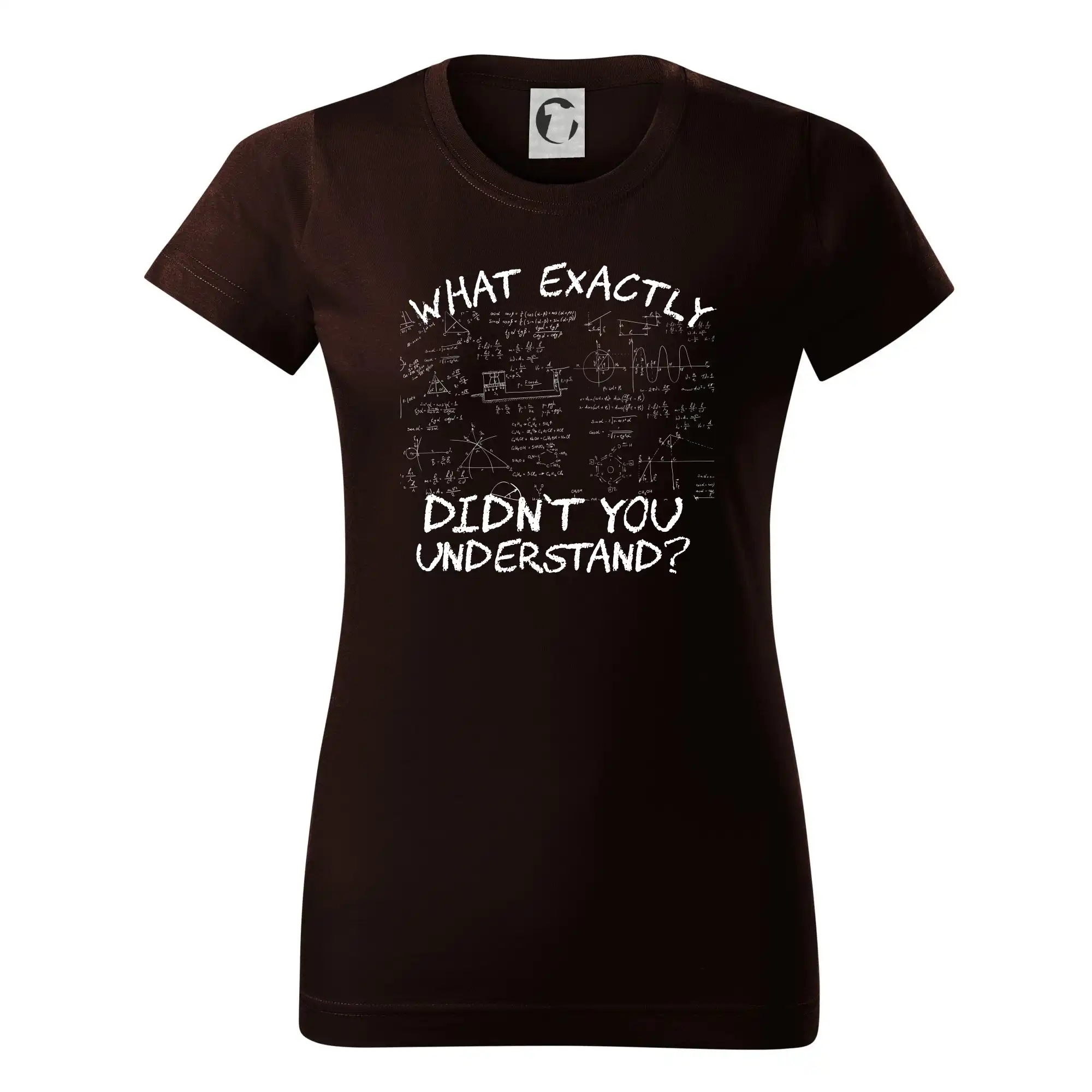 Vtipné tričká pre fyziky - What exactly didn't you understand - physics - Dámske tričko basic - ľahko voľnejšie a dlhšie