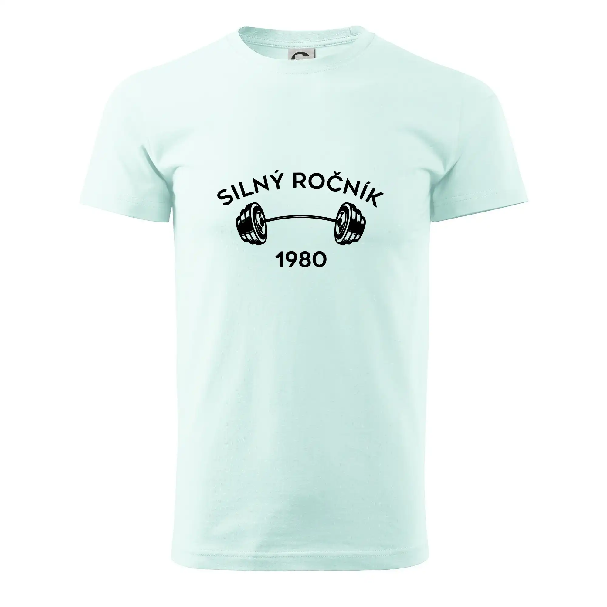 Trička s ročníkom 1980 - Silný ročník - Letopočet 1980 - Pánske tričko nižšej gramáže