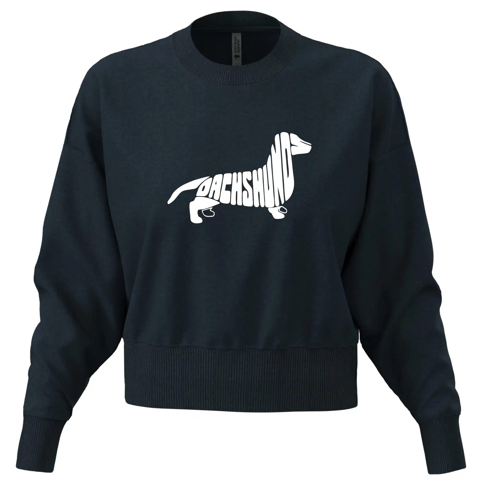 Tričká s motívom jazvečíka - Jazvečík - Dachshund - Mikina oversize crop OVERSIZE