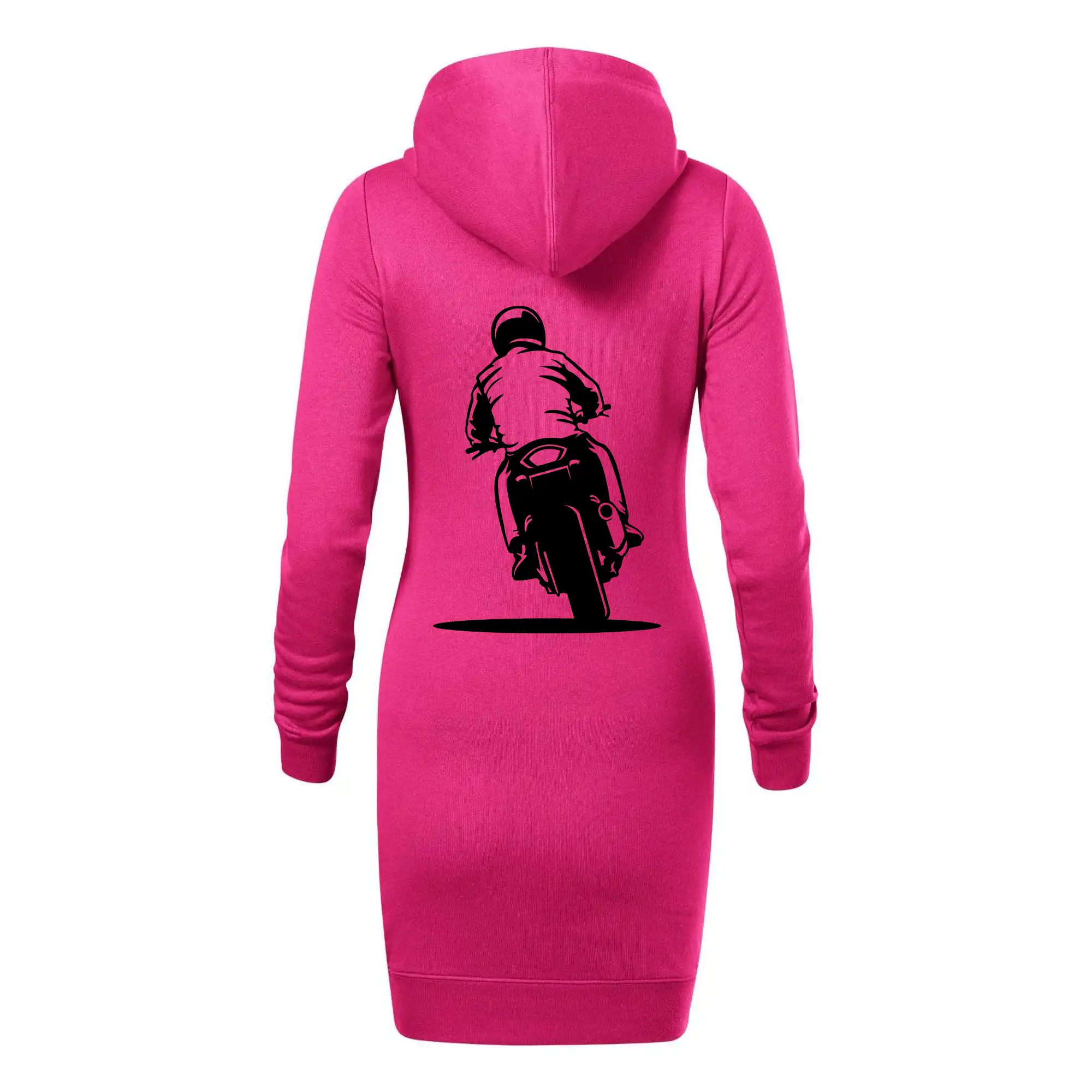 Motorkář na zádech - silnice