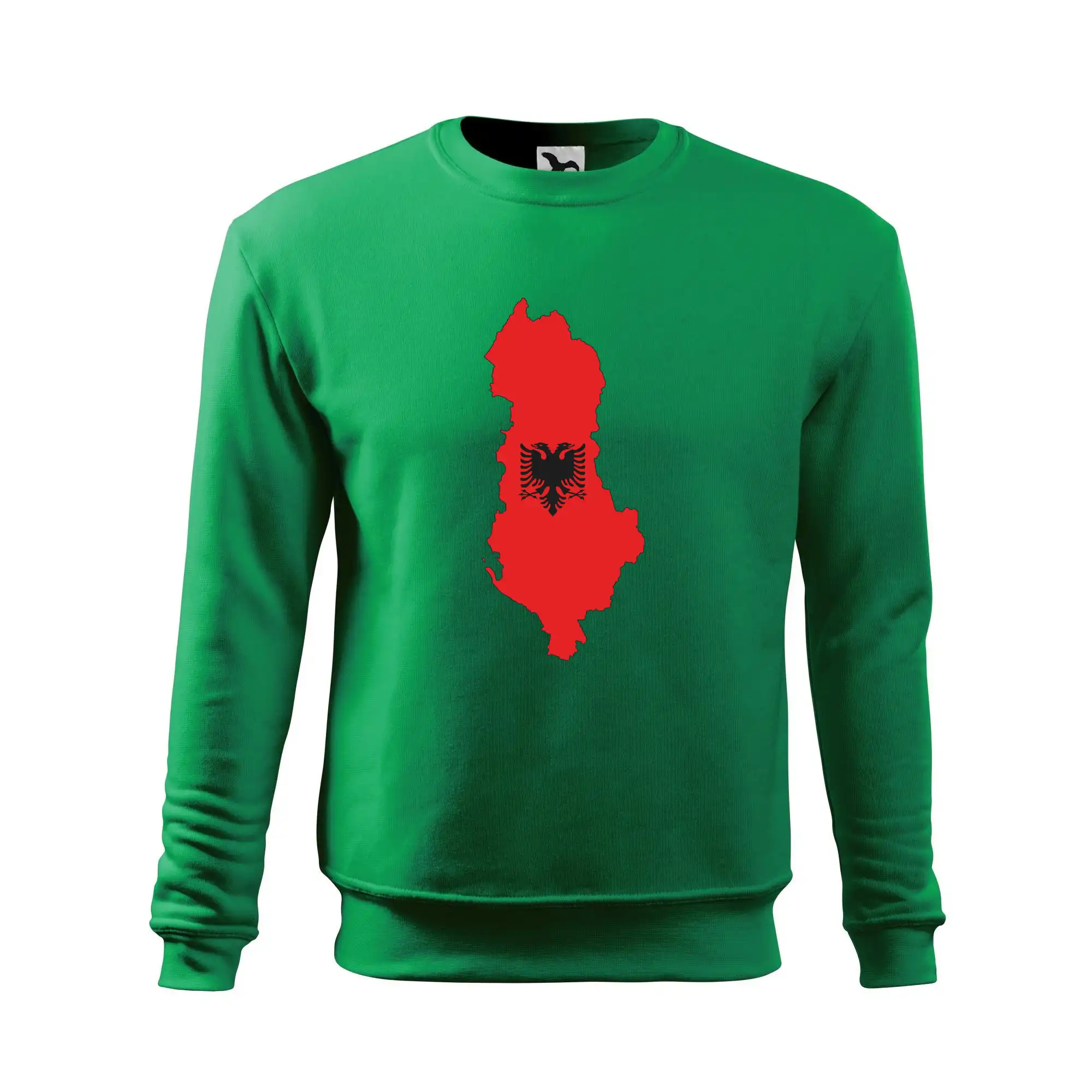 Albánie mapa a znak