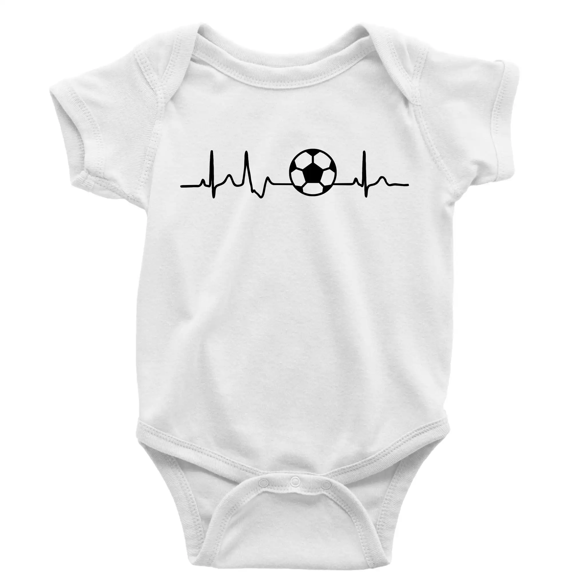 Tričká pre futbalistov - Ekg futbal loptu - Body dojčenské s krátkym rukávom