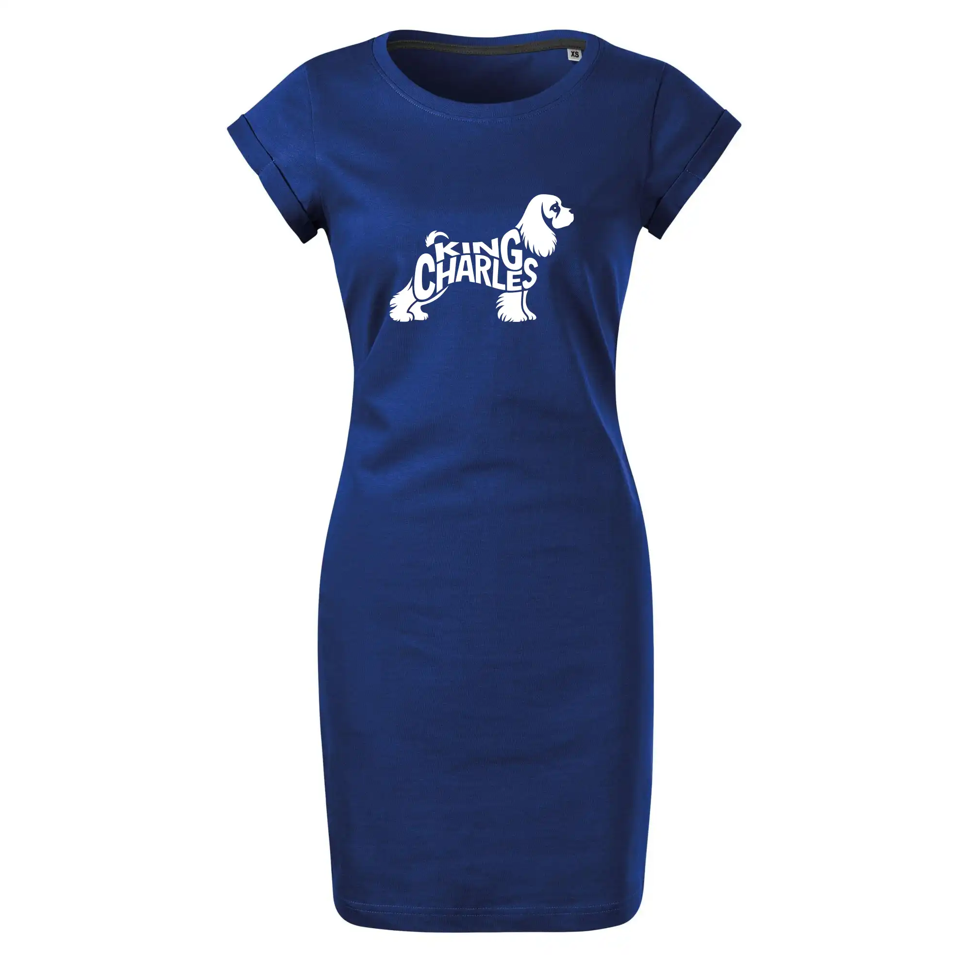 Kavalír king Charles španěl nápis v těle