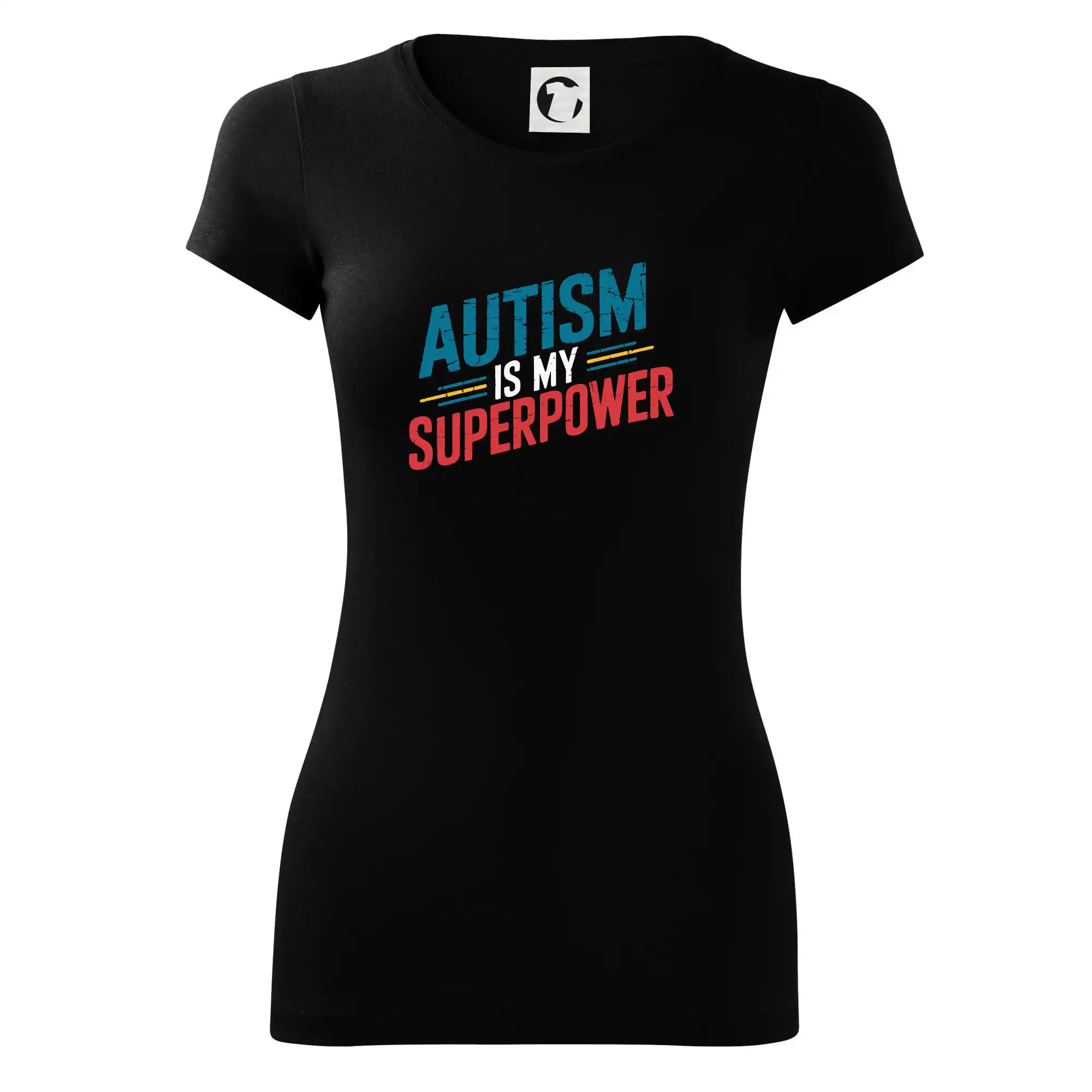 Šikmý nápis Autism is my superpower