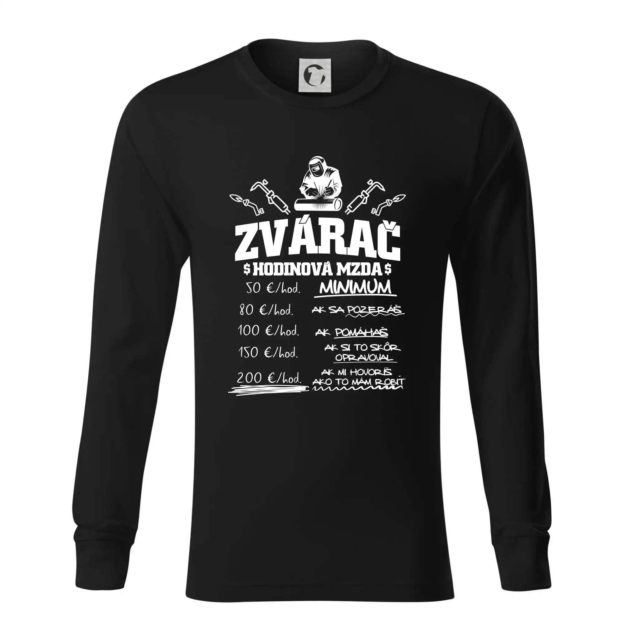 Hodinová mzda zvárač