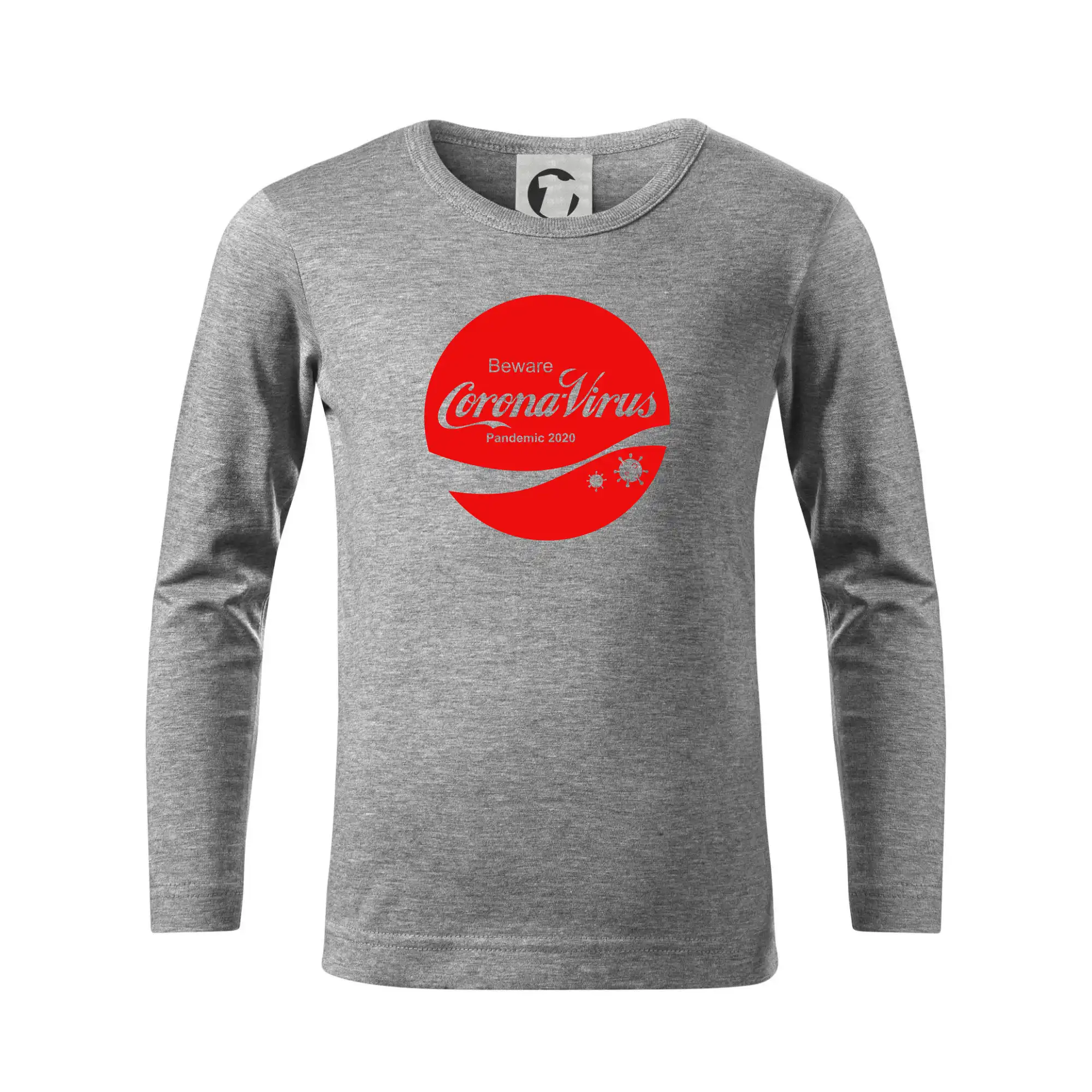 Corona virus pandemic logo - Tričko detské Long Sleeve