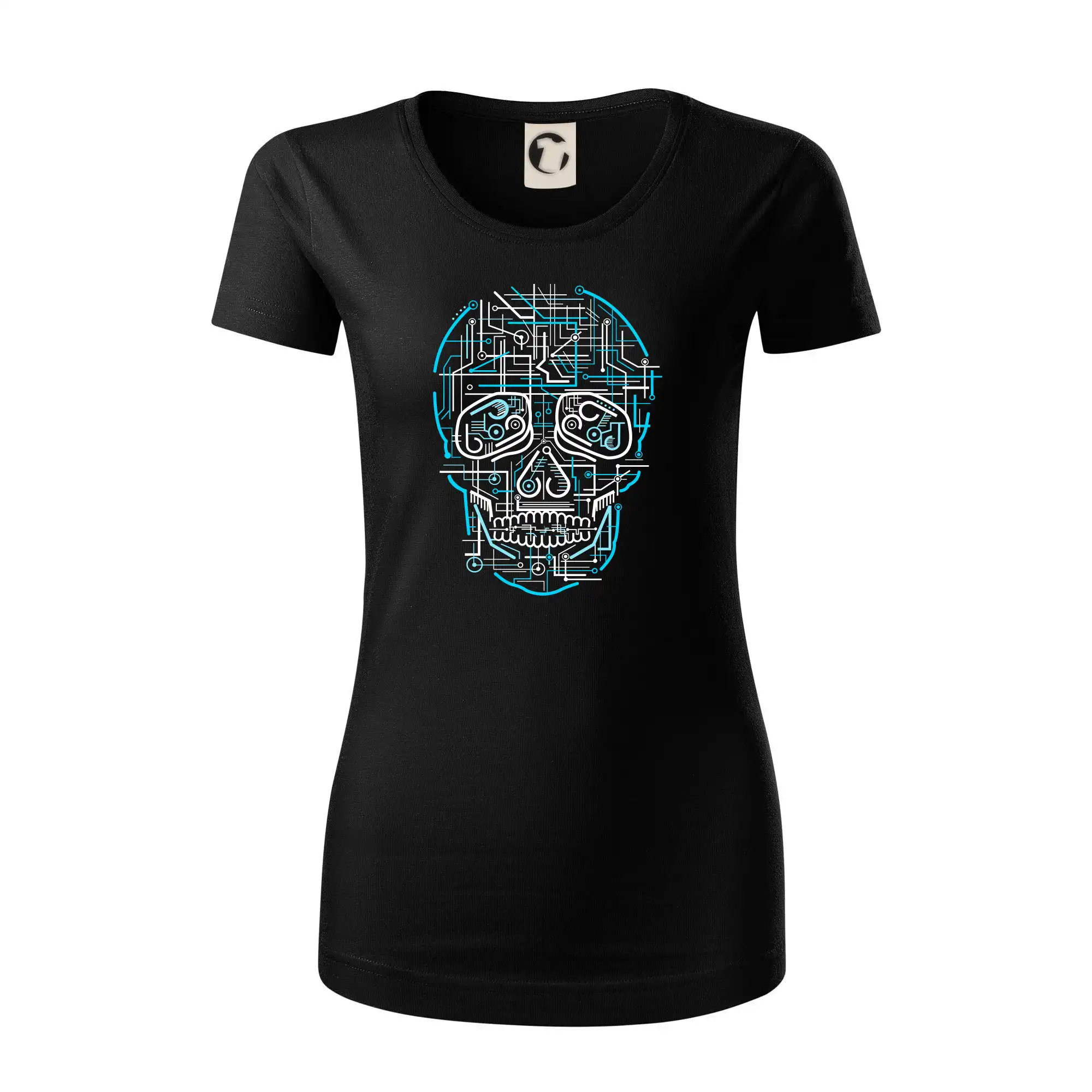 Grafické tričká - Electric Skull - Dámske tričko z organickej bavlny Origin (GOTS)