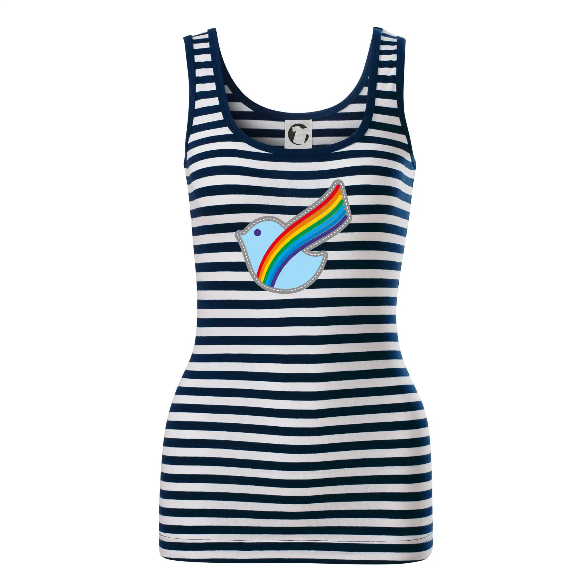 Tričká pre pohodový ľudí - Dúhová holubica - Sailor tielko na vodu