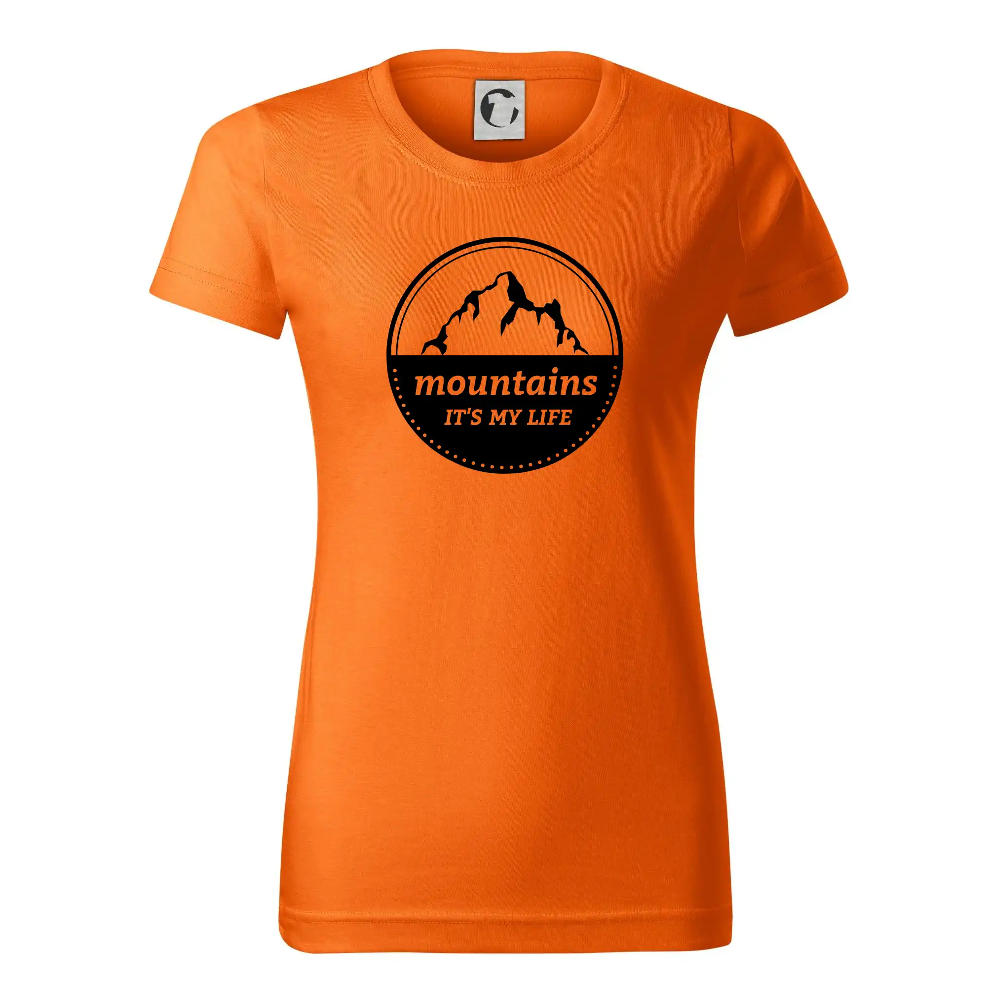 Trička pro horolezcov - Mountains it's my life - Dámske tričko basic - ľahko voľnejšie a dlhšie