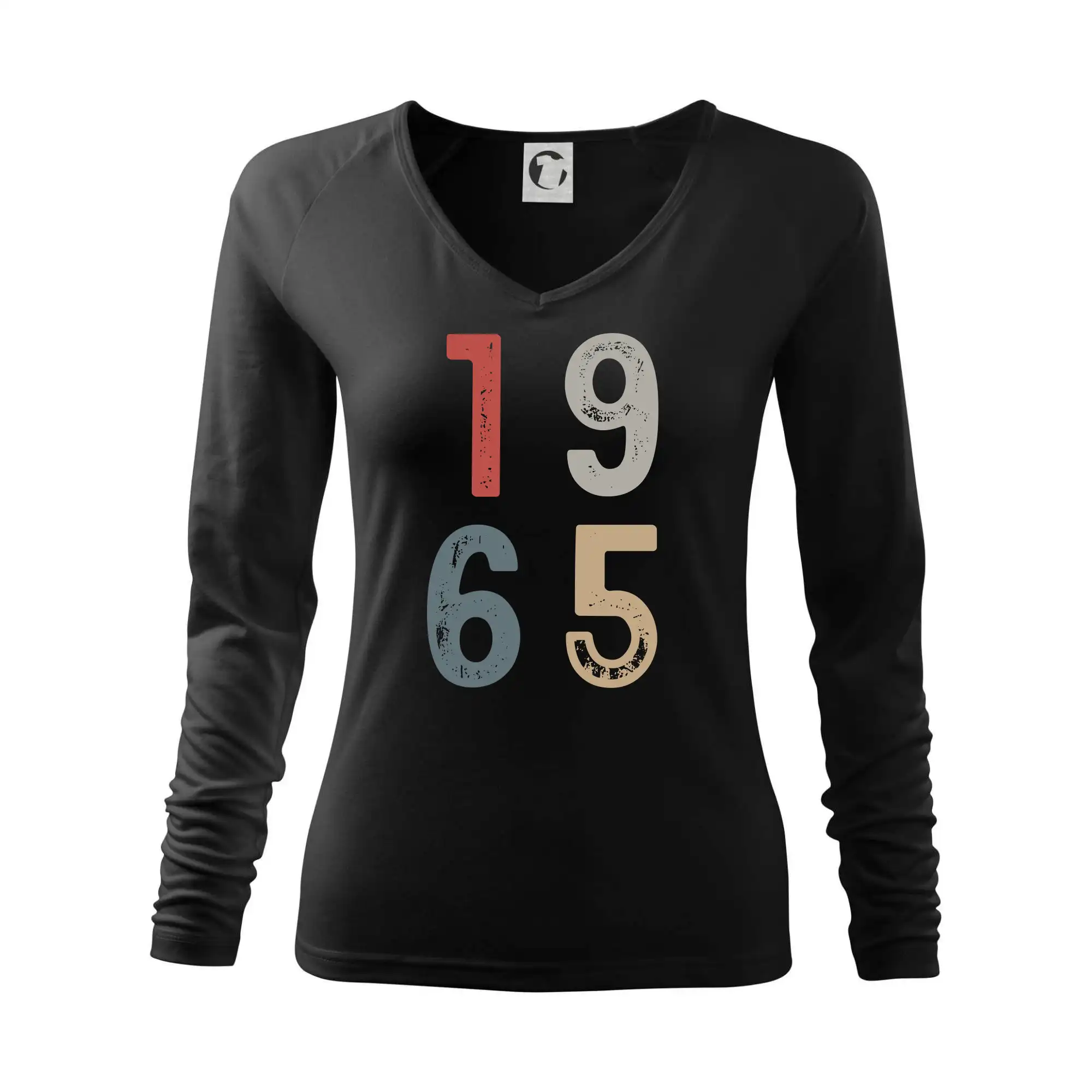 Tričká k narodeninám - Vintage číslica 1965 - Tričko dámske Elegance