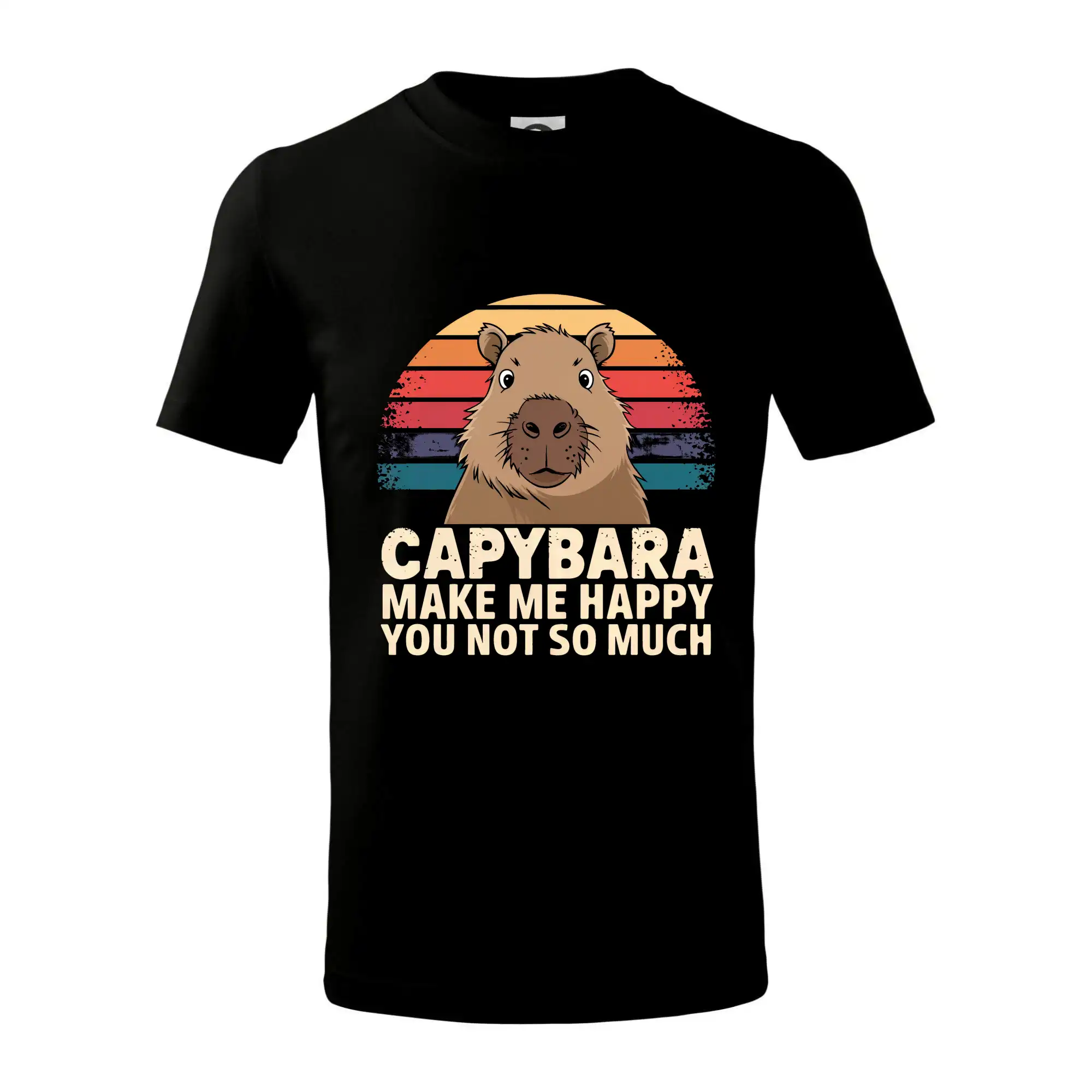 Tričká so zvieratami - Capybara Make Me Happy You Not So Much - Tričko detské bavlnené