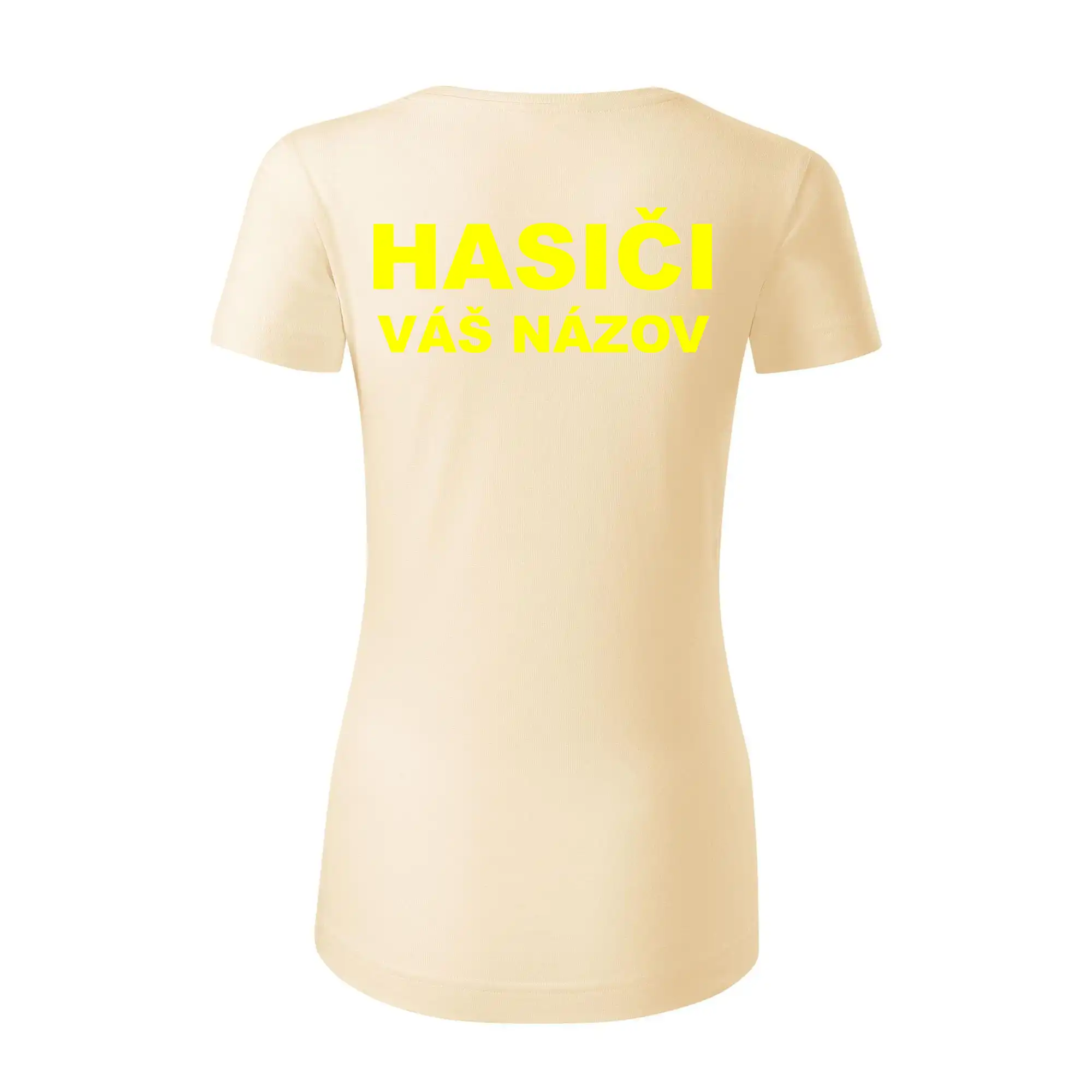 Hasiči - žltý nápis - váš názov zboru