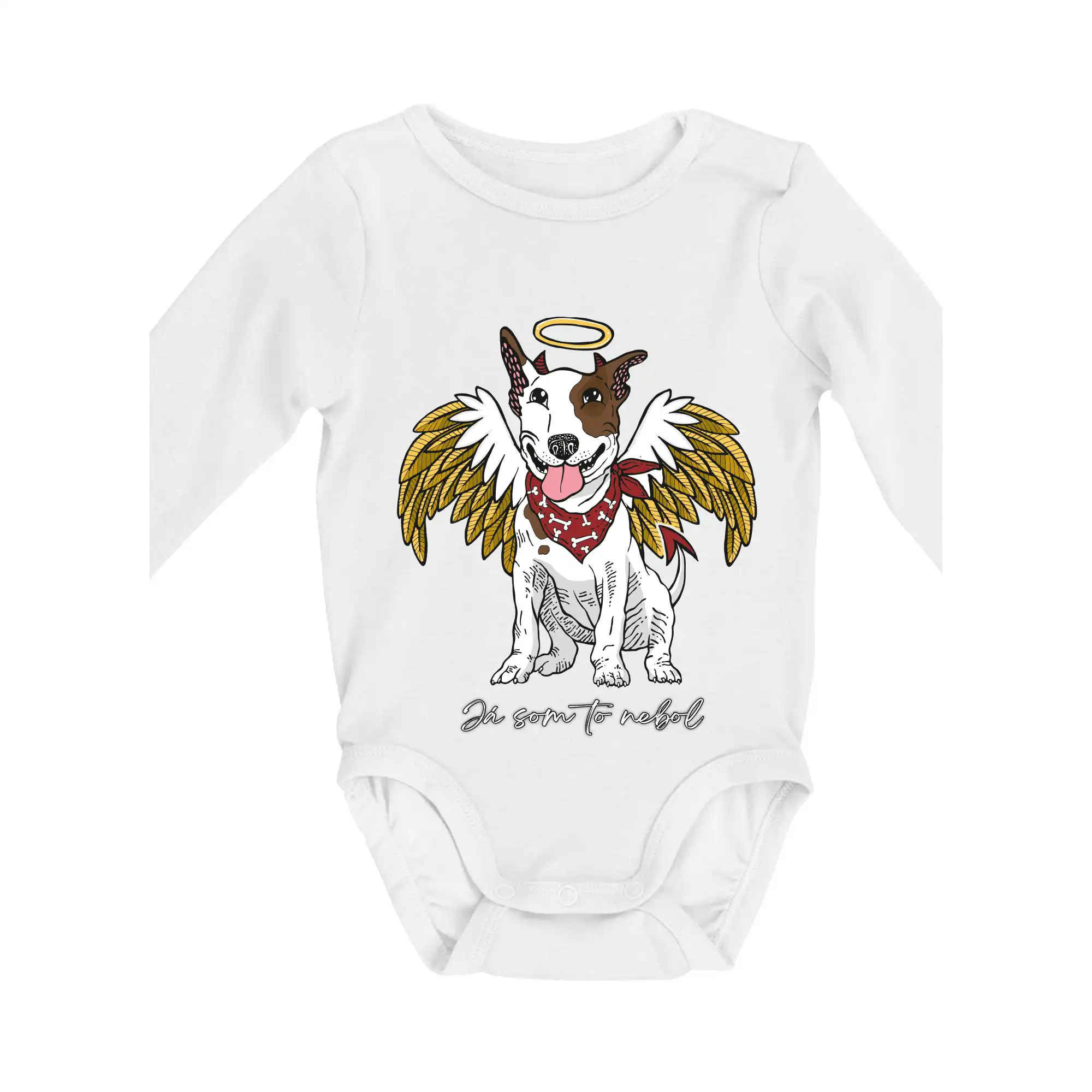 Ostatné psie plemená - Ja som to nebol - Pitbull (Pecka Design) - Body dojčenské s dlhým rukávom