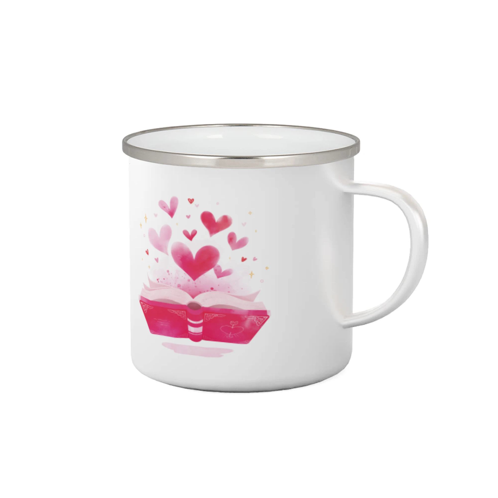 Tričká s motívom kníh pre milovníkov čítania a vône papiera - Knihy a srdiečka - Plecháčik