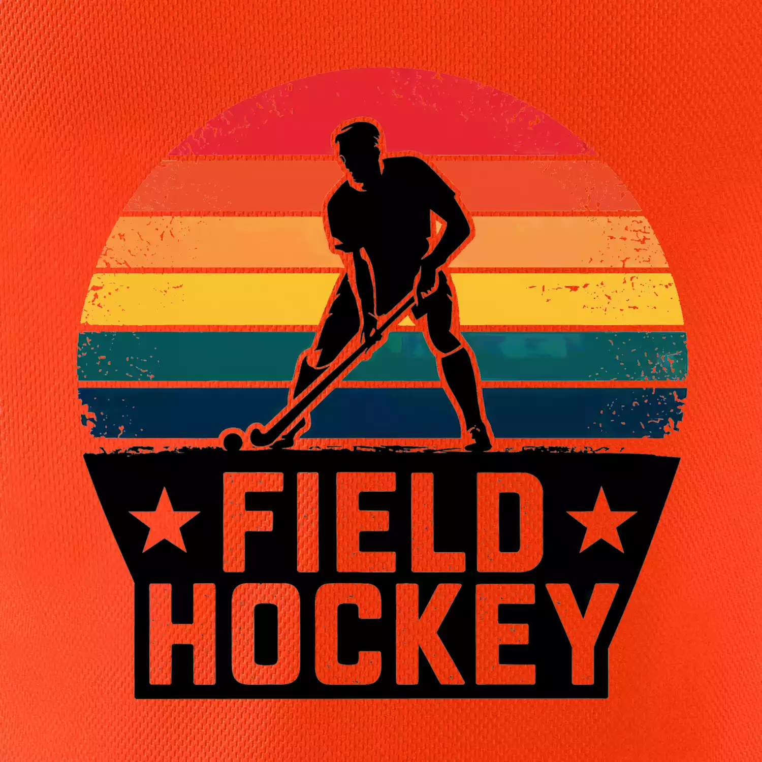 Field hockey vintage kruh