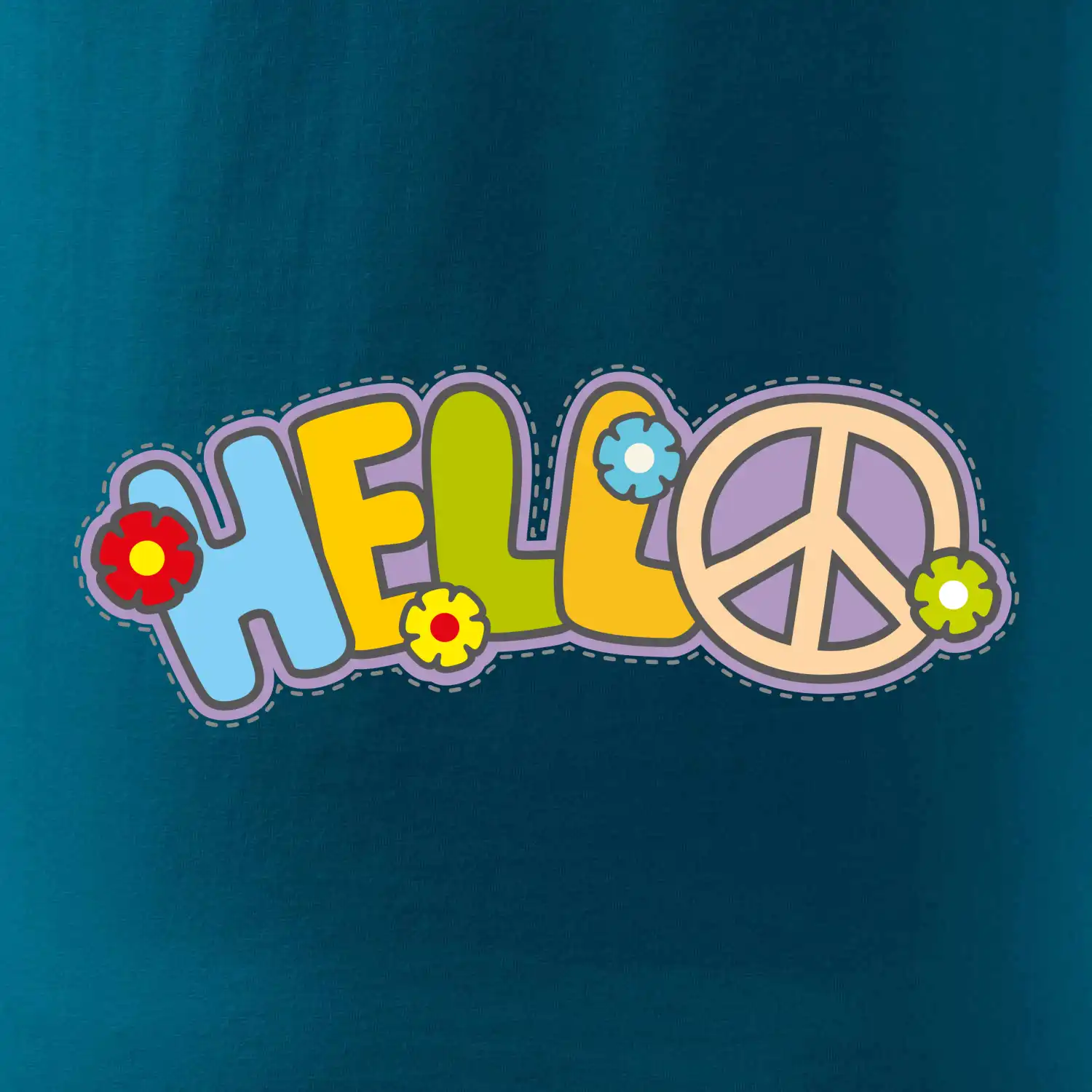 Hello hippie symbol