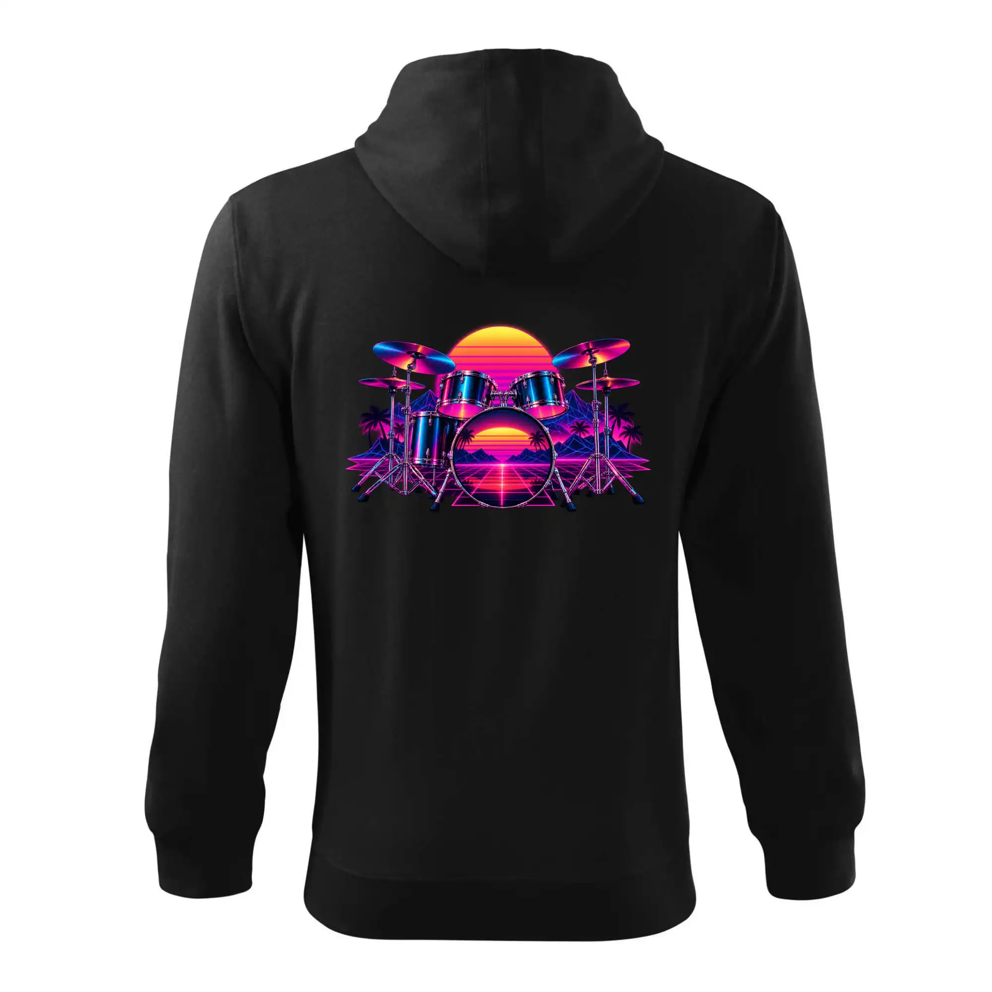 Neonová bicí souprava - synthwave osmdesátá léta