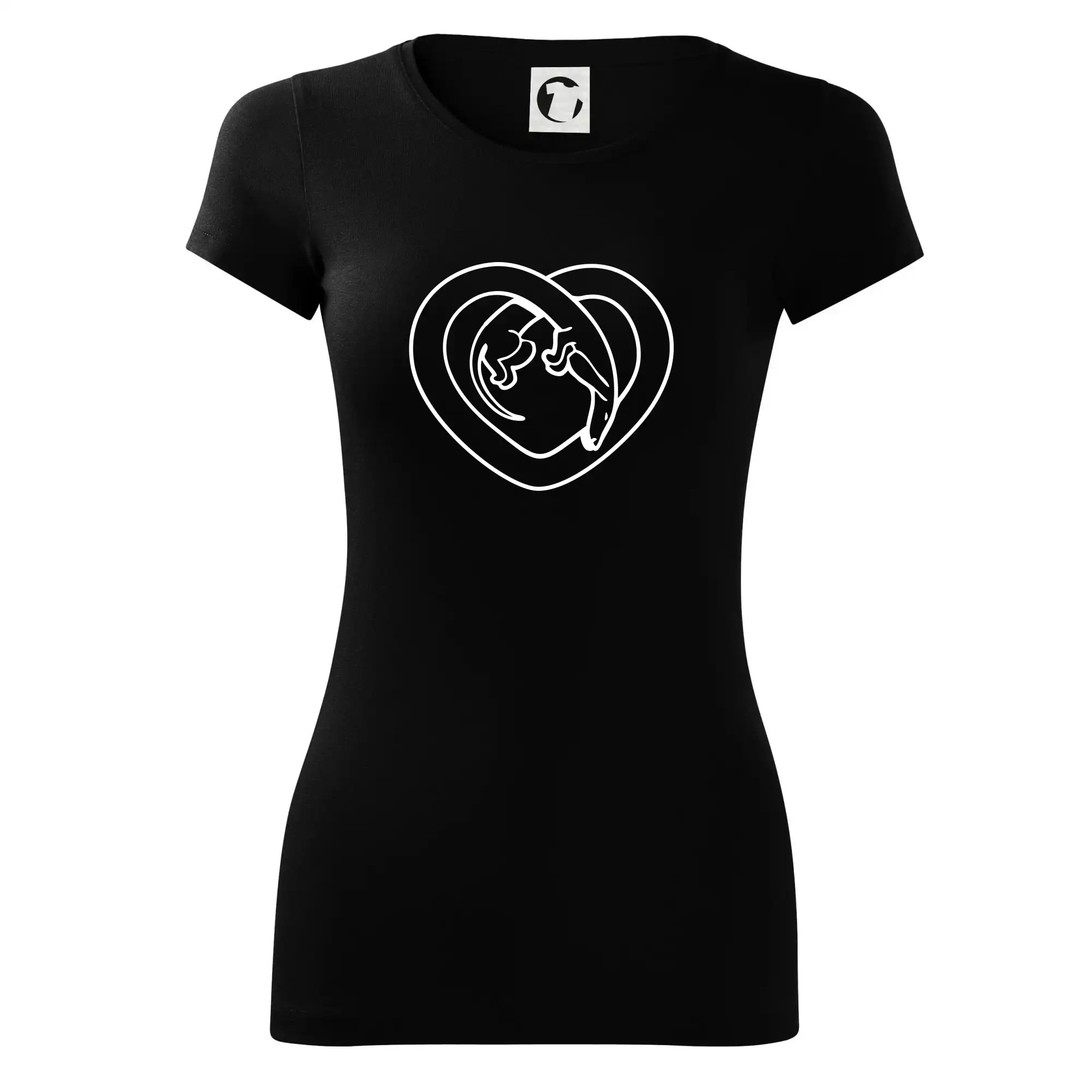 Jezevčík srdce - obrys