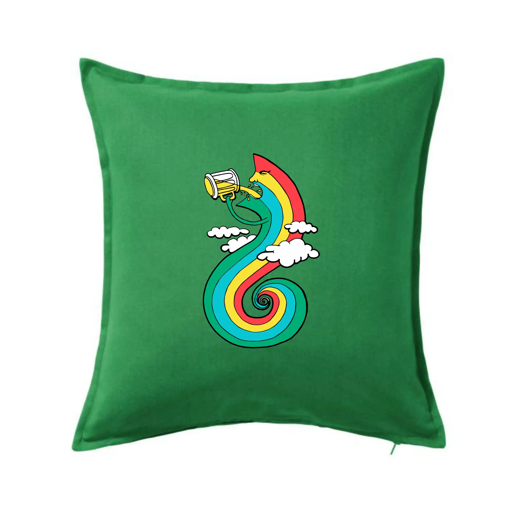 Vtipná tričká s motívmi pitie - ostatné - Pijem ako dúha (Pecka design) - Vankúš 50x50