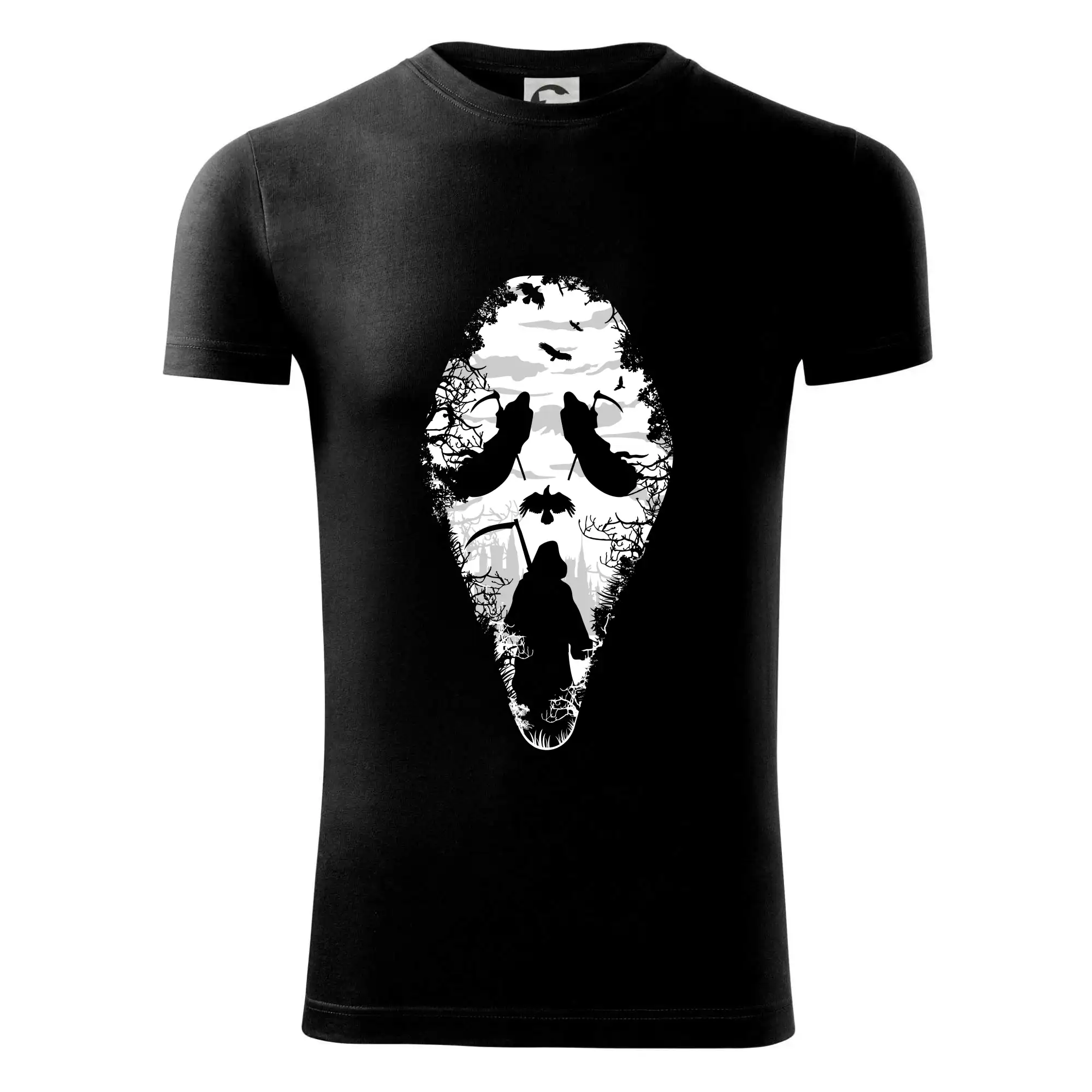 Grafické tričká - Reaper Scream mask - Viper FIT - Pánske zúžené tričko
