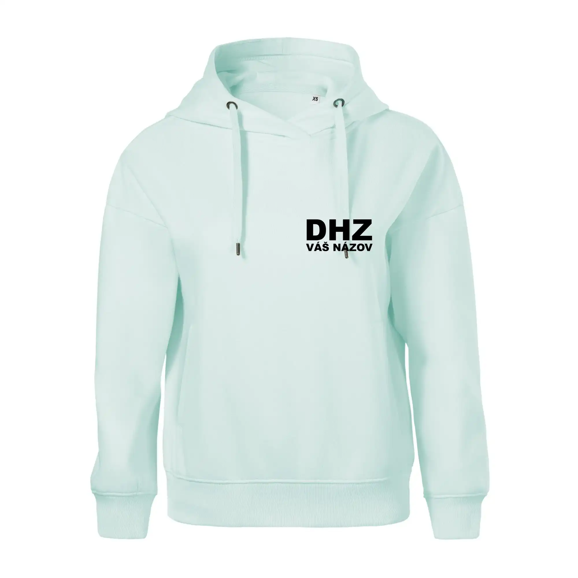 Originálne tričká pre hasičov - DHZ nápis (názov zboru - vlastný nápis) - Oversized mikina dámská Moon - kratšia + širšia