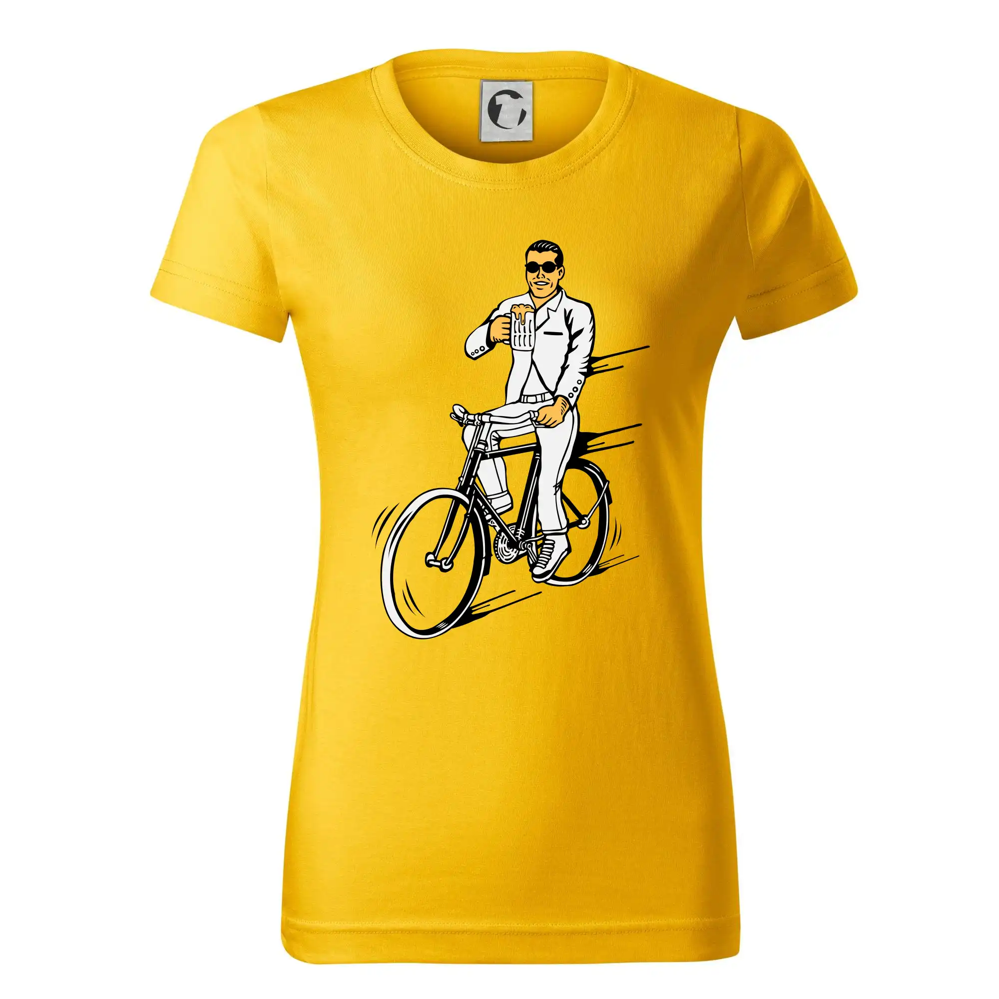 Gentleman na kole s pivem