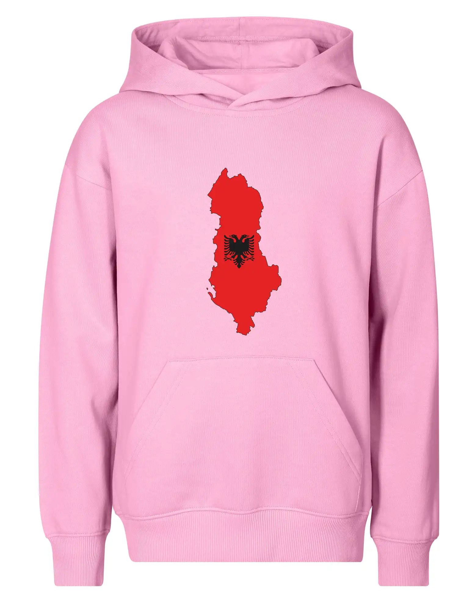 Albánie mapa a znak