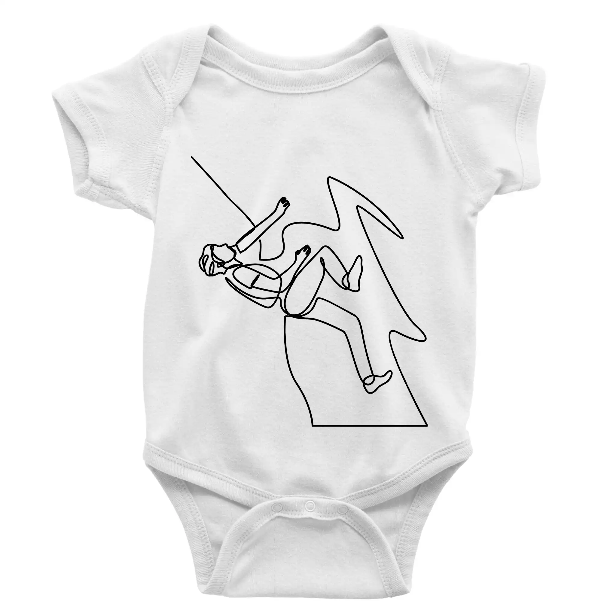 Lezec na skále jedním tahem