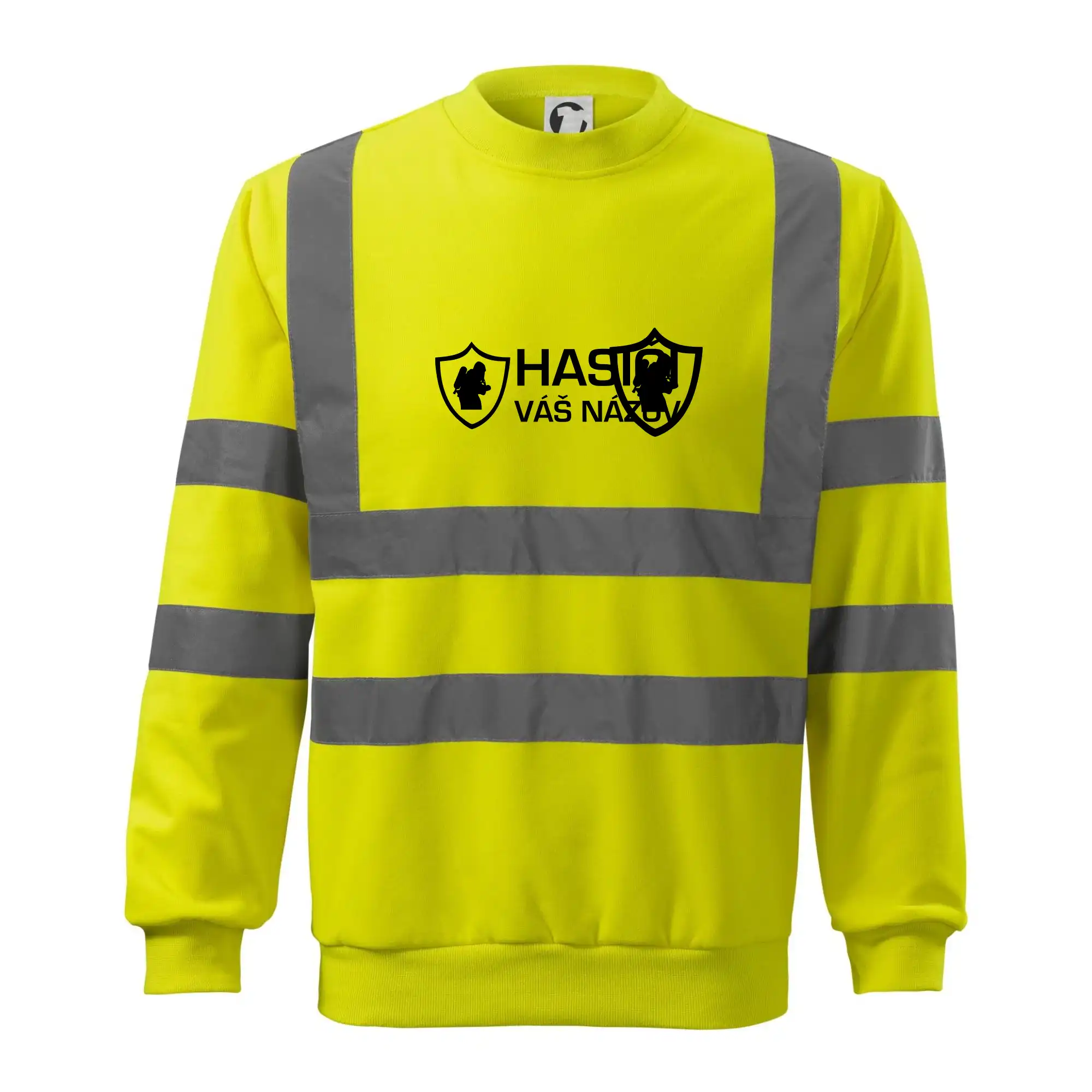 Originálne tričká pre hasičov - Hasiči emblem - vlastný nápis - Reflexná mikina