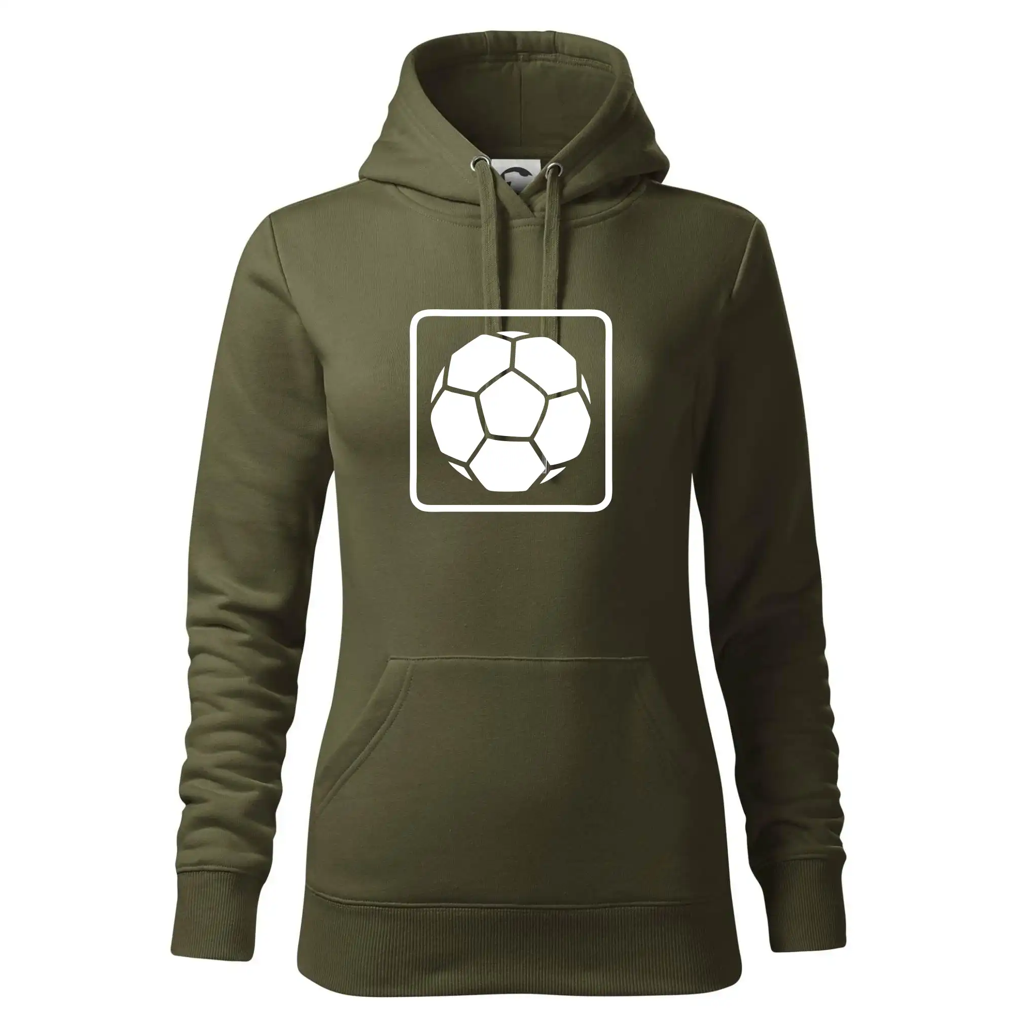 Tričká pre futbalistov - Fotbalová lopta emblem - Mikina dámská Cape s kapucí