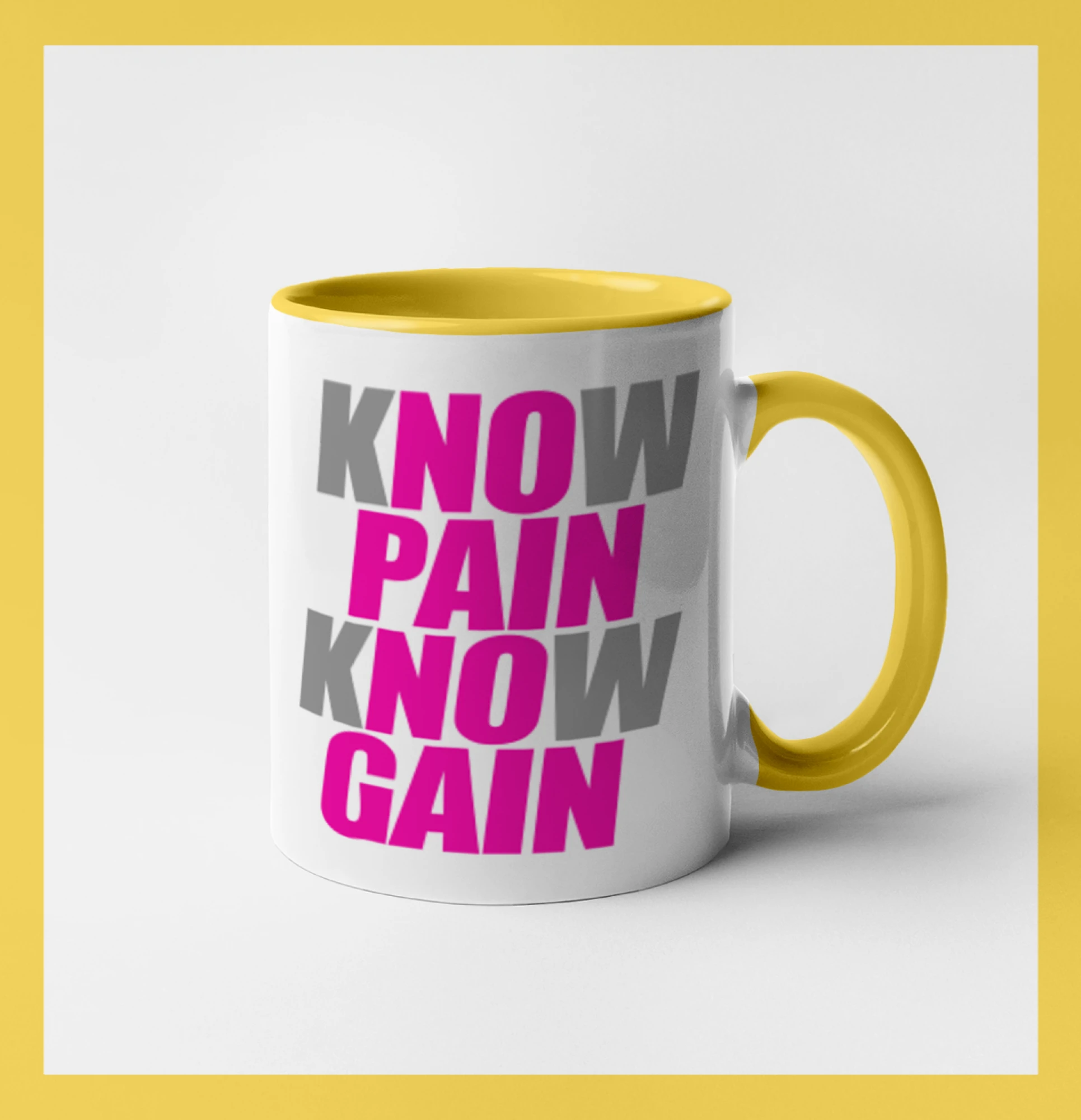 Tričká pre bežcov - Know Pain, Know Gain - Hrnček 