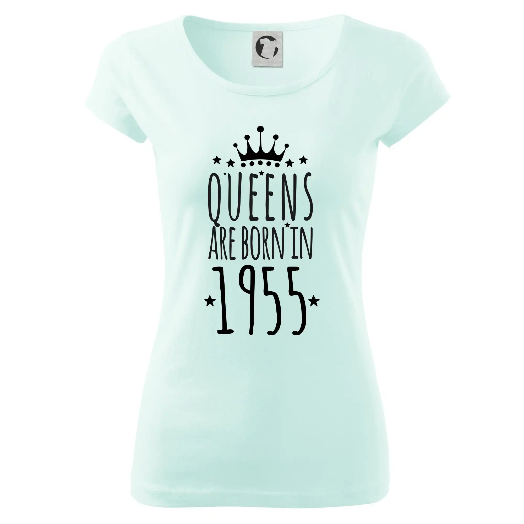 Tričká k narodeninám - Queens are born in 1955 - Dámske tričko Pure